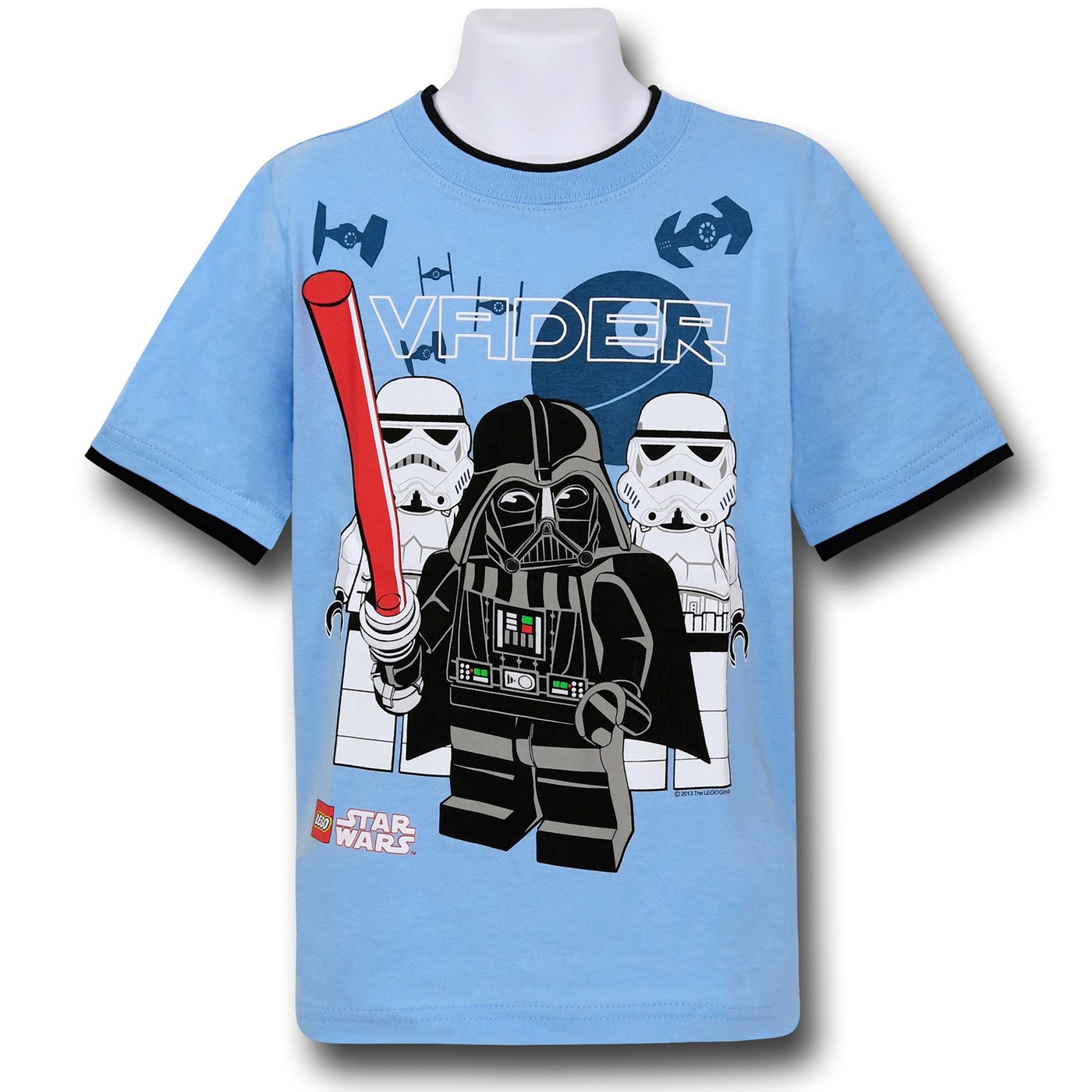 Star Wars Lego Vader Troopers Kids Double T-Shirt, Blue
