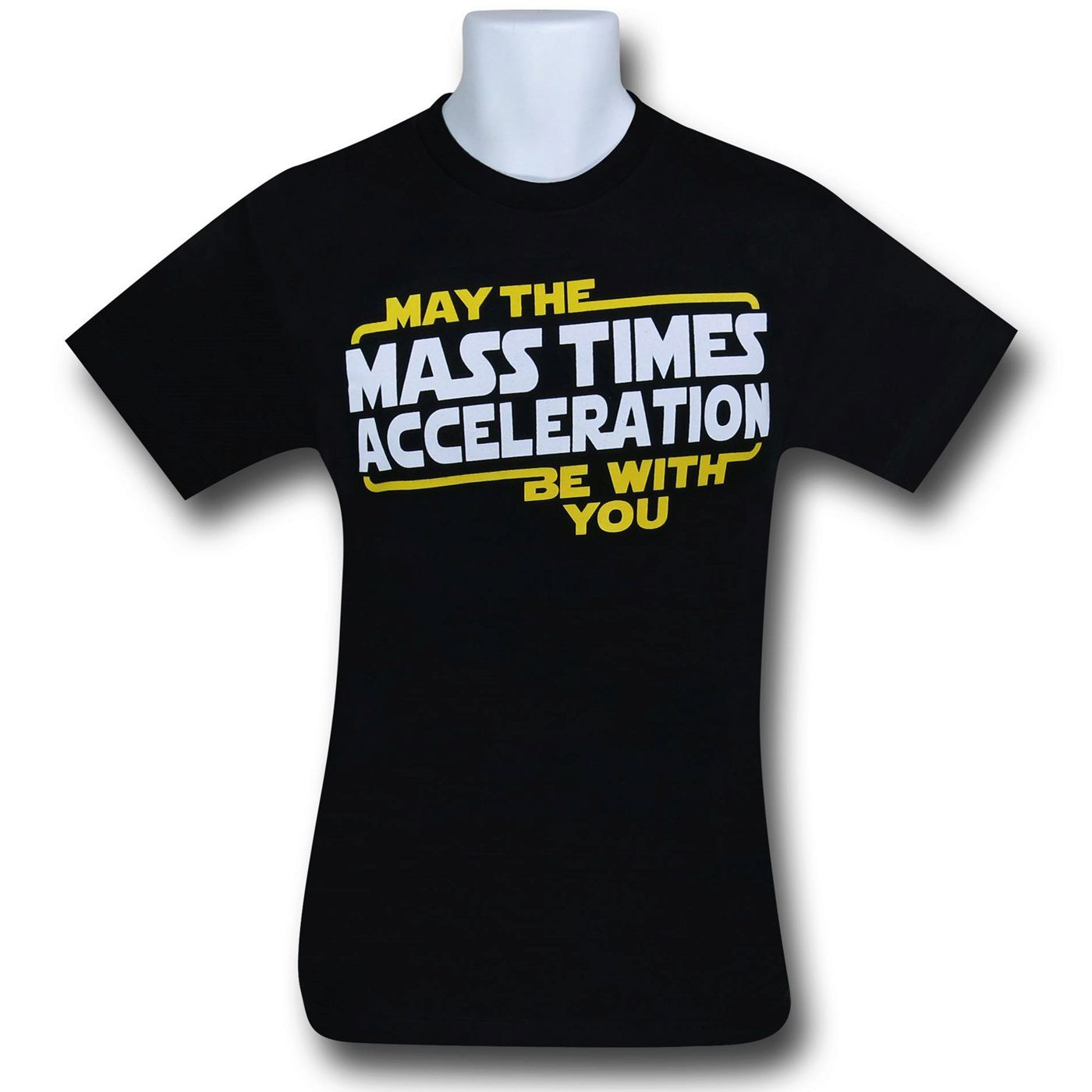 Mass Times Acceleration T-Shirt, Black