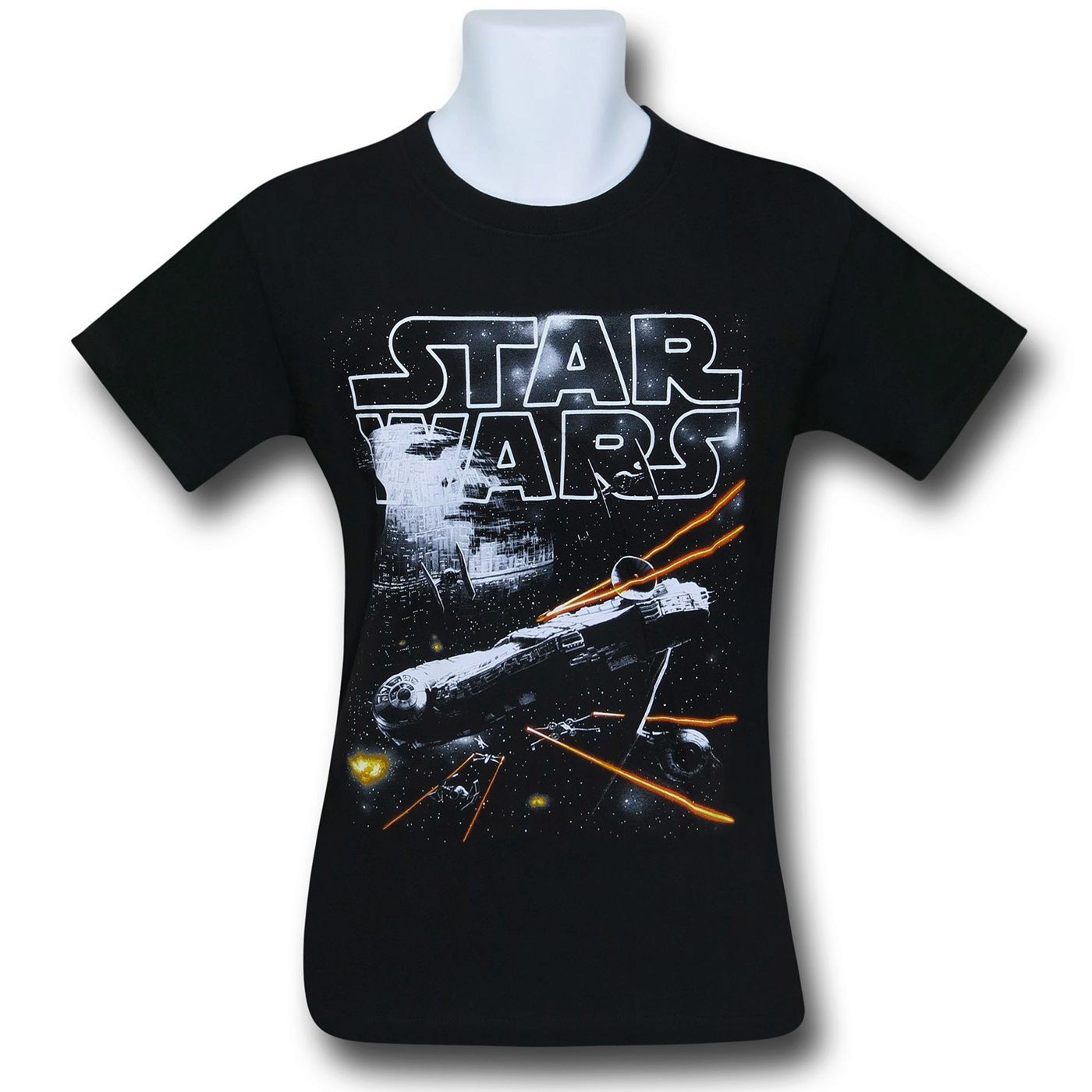 Star Wars On The Run Youth T-Shirt, Black