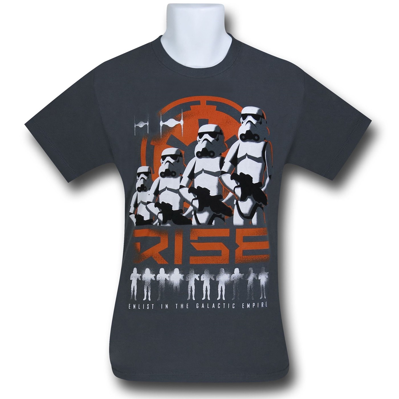 Star Wars Empire Propaganda Kids T-Shirt, Grey