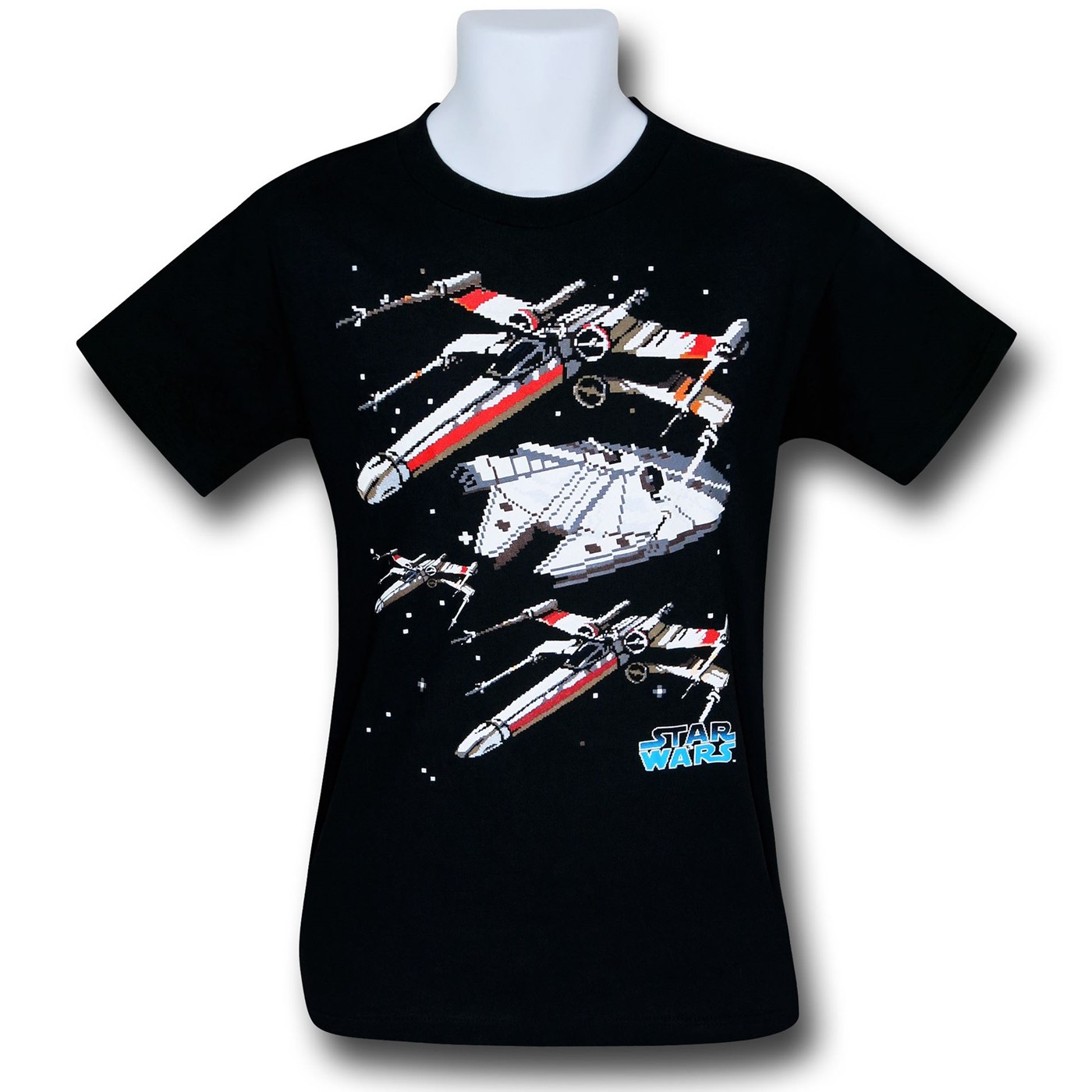 Star Wars Pixel Ships Kids T-Shirt, Black