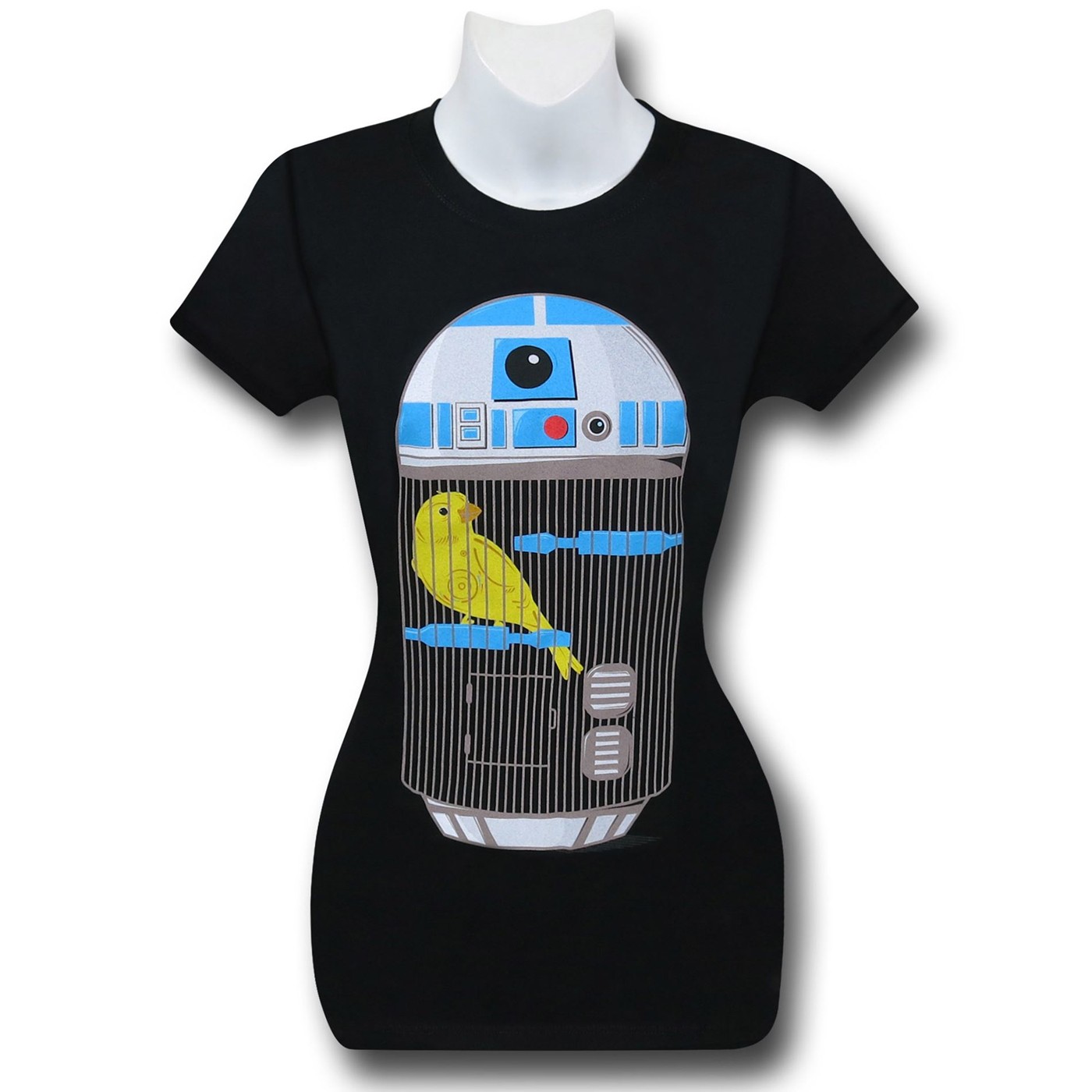 Star Wars R2D2 Birdcage Women's T-Shirt, Black