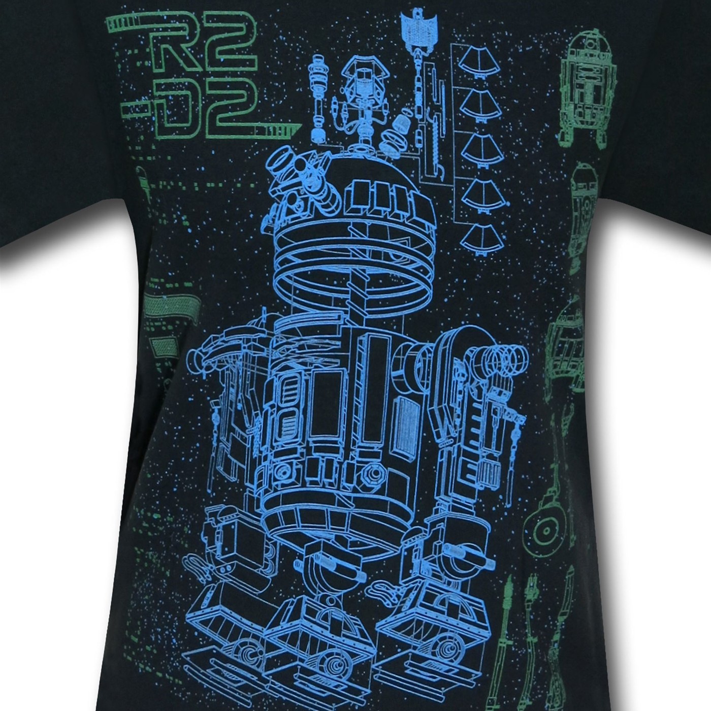 Star Wars R2d2 Schematics T Shirt 3506