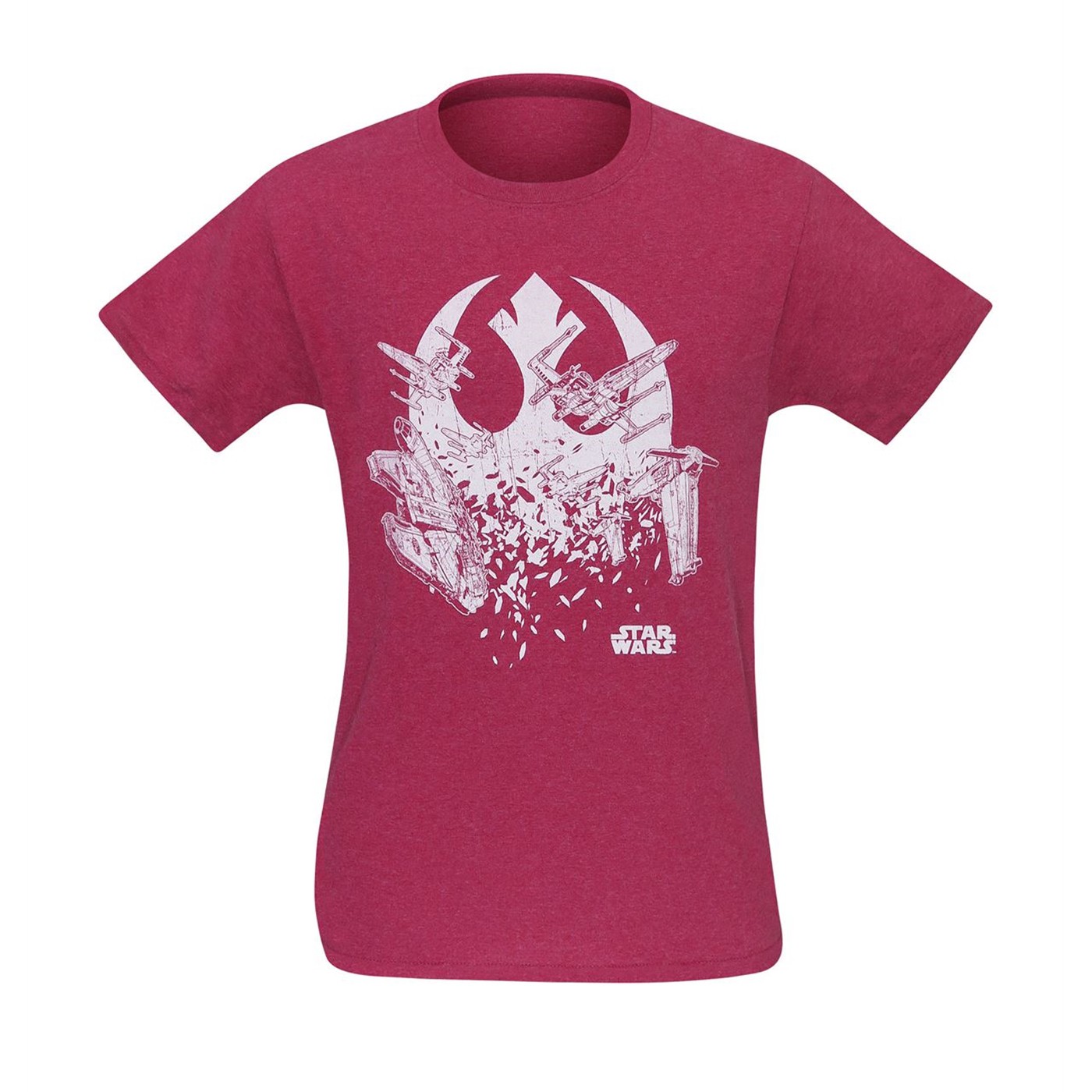 Star Wars The Last Jedi Rebel Fleet Men's T-Shirt, Red