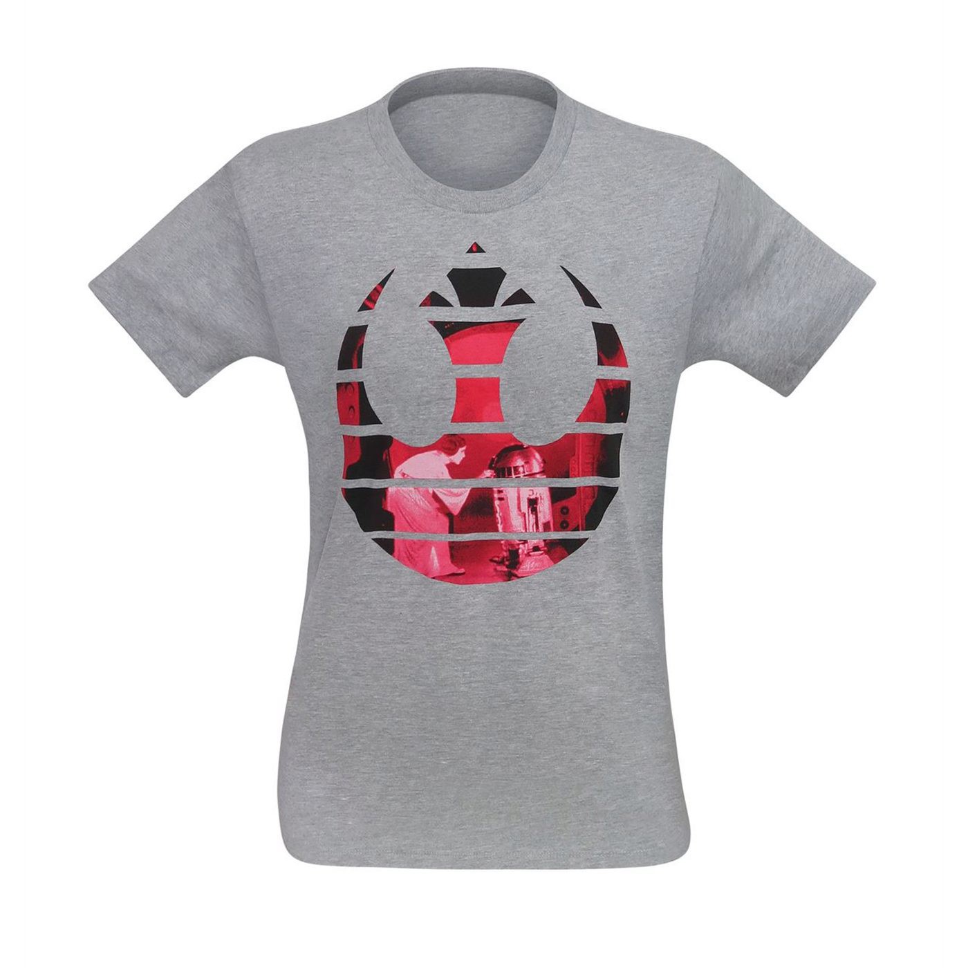 Star Wars Rebel Message Men's T-Shirt, Grey