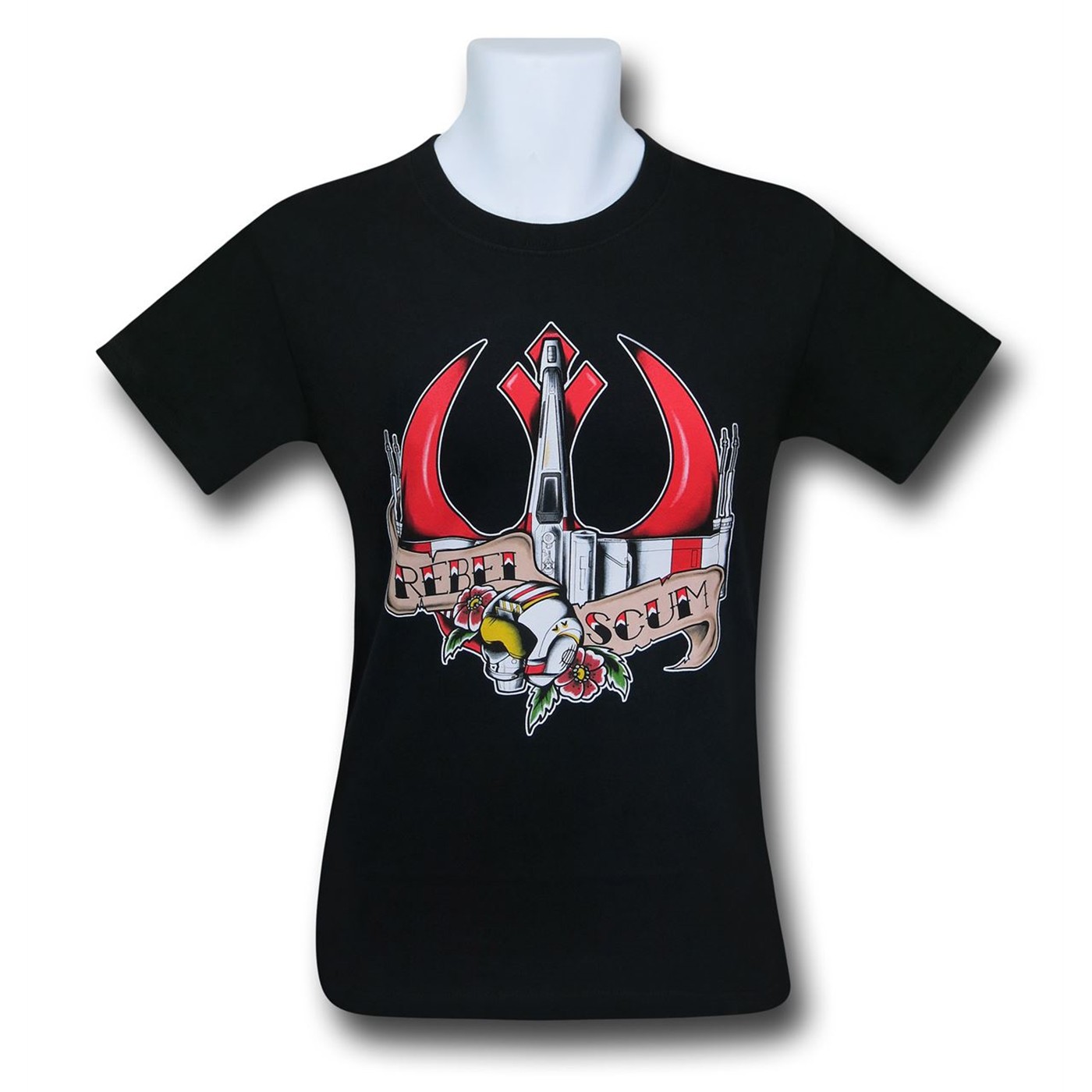 Star Wars Rebel Scum Tattoo Men's T-Shirt, Black
