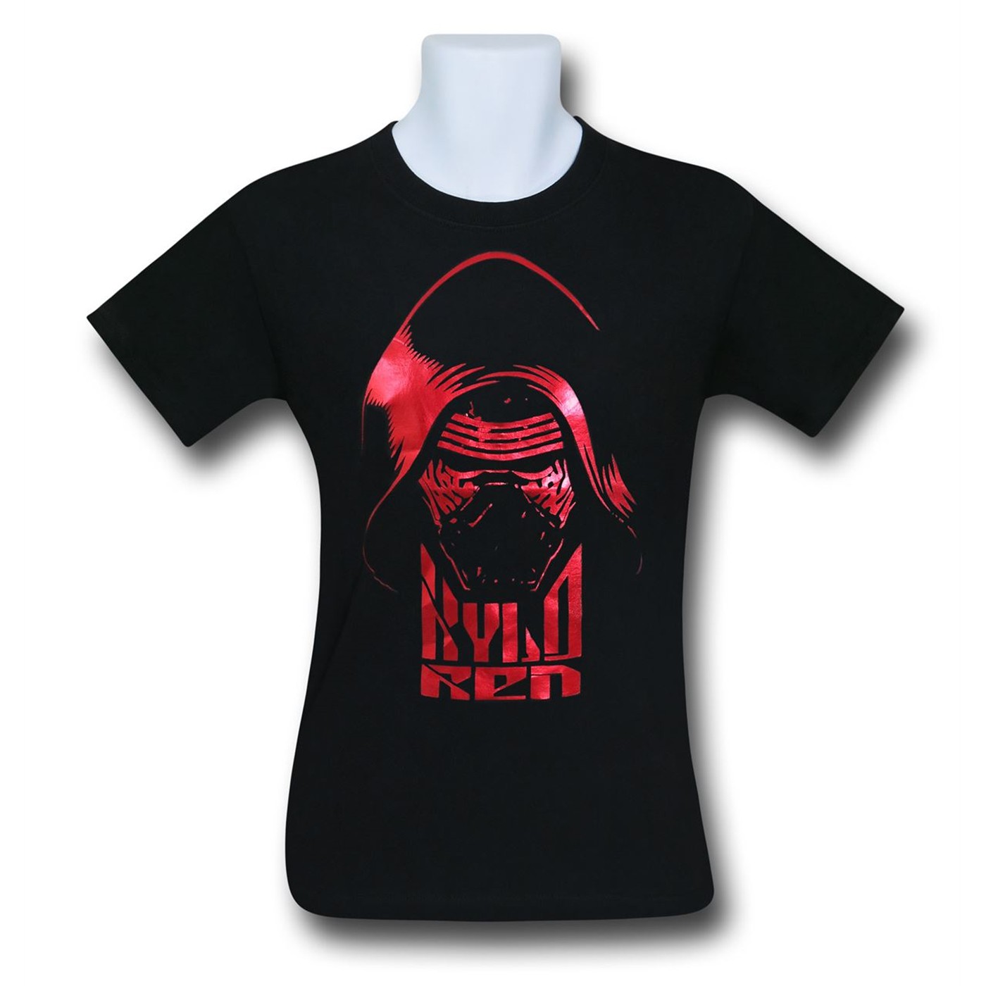 Star Wars Red Kylo Ren Kids T-Shirt, Black