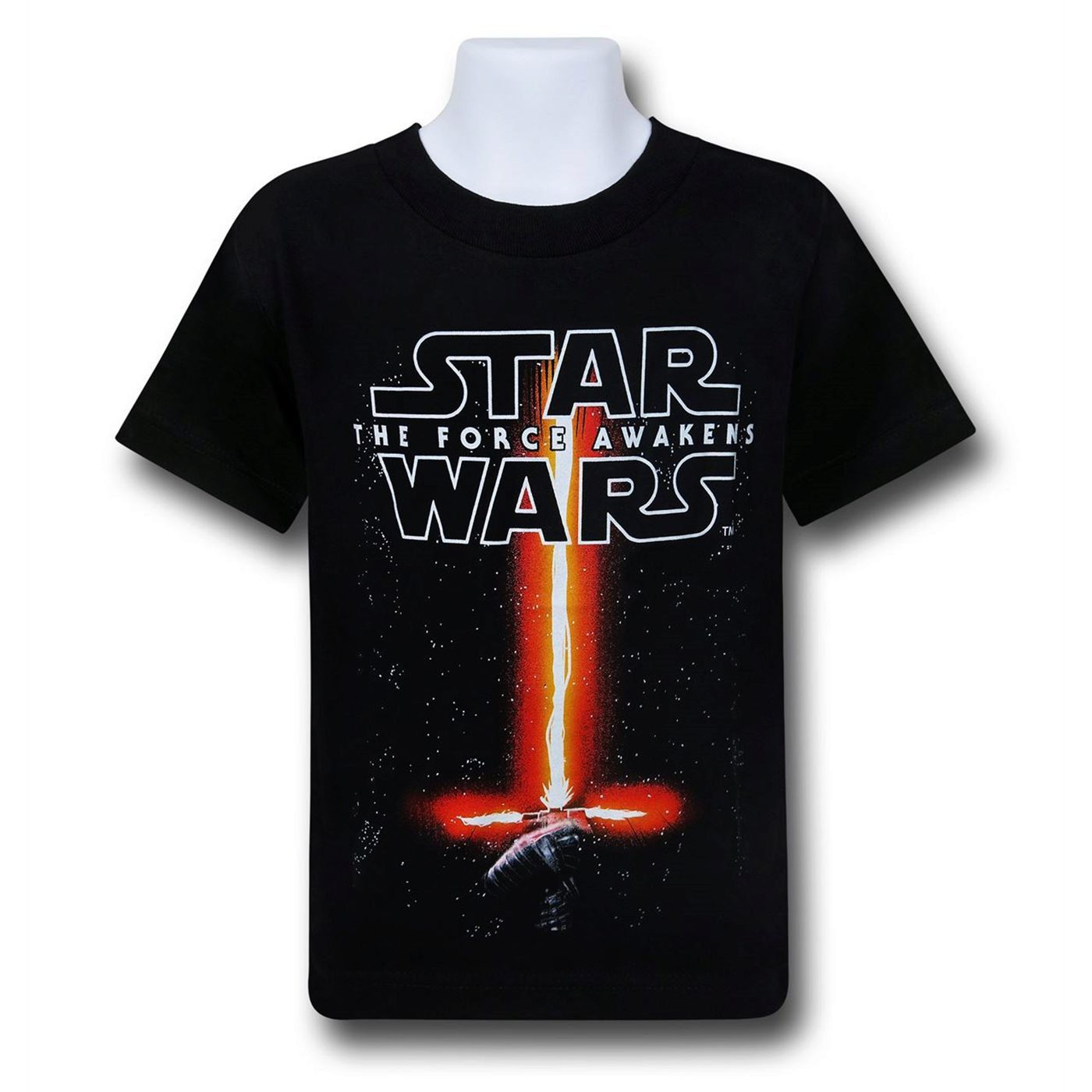 Star Wars Force Awakens Saber Kids T-Shirt, Black