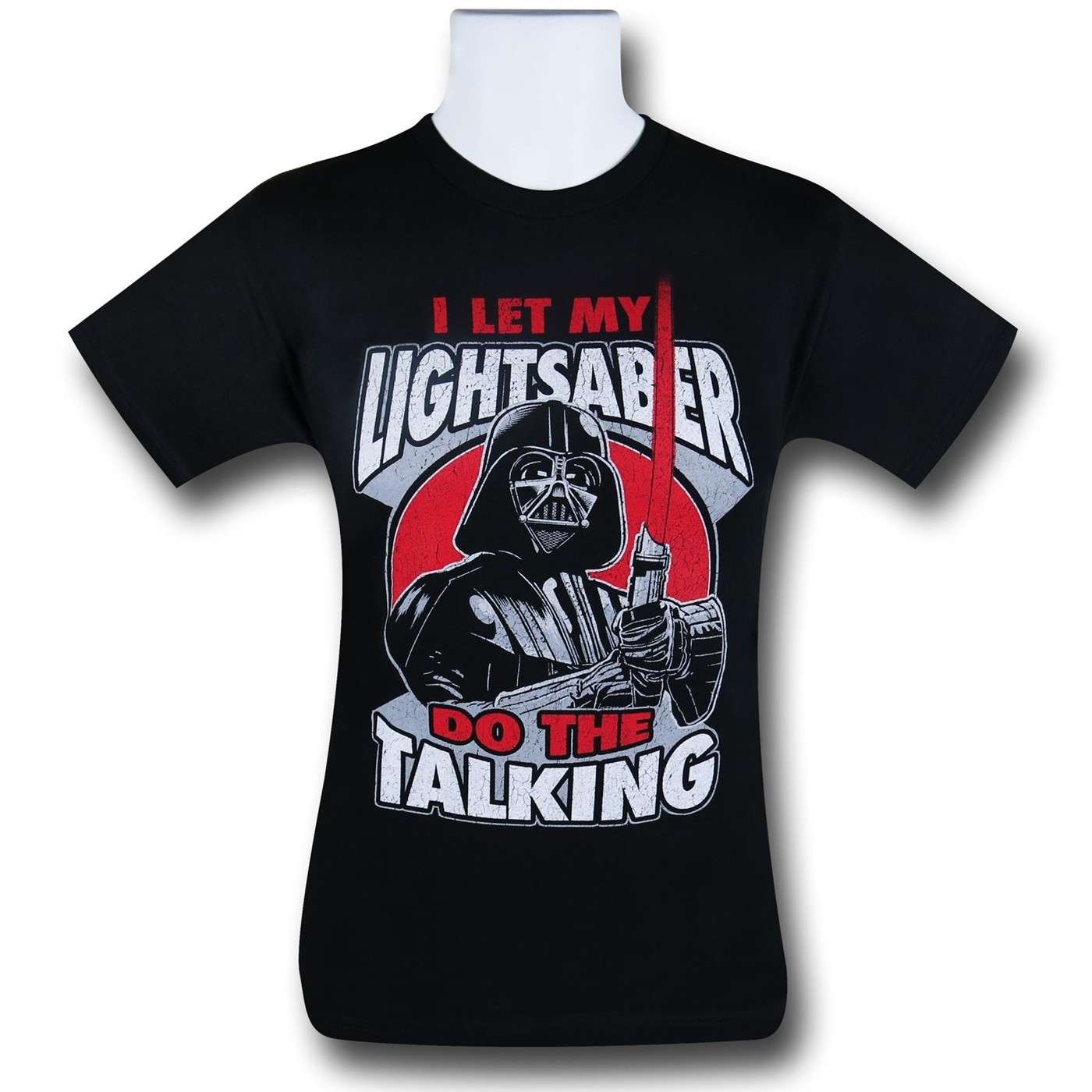 Star Wars Saber Talking Kids T-Shirt, Black