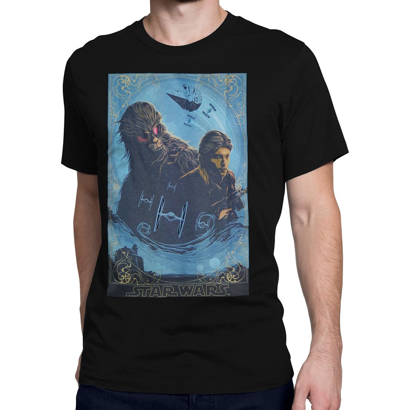 Star Wars Solo Heroes of Corellia Men's T-Shirt, Black