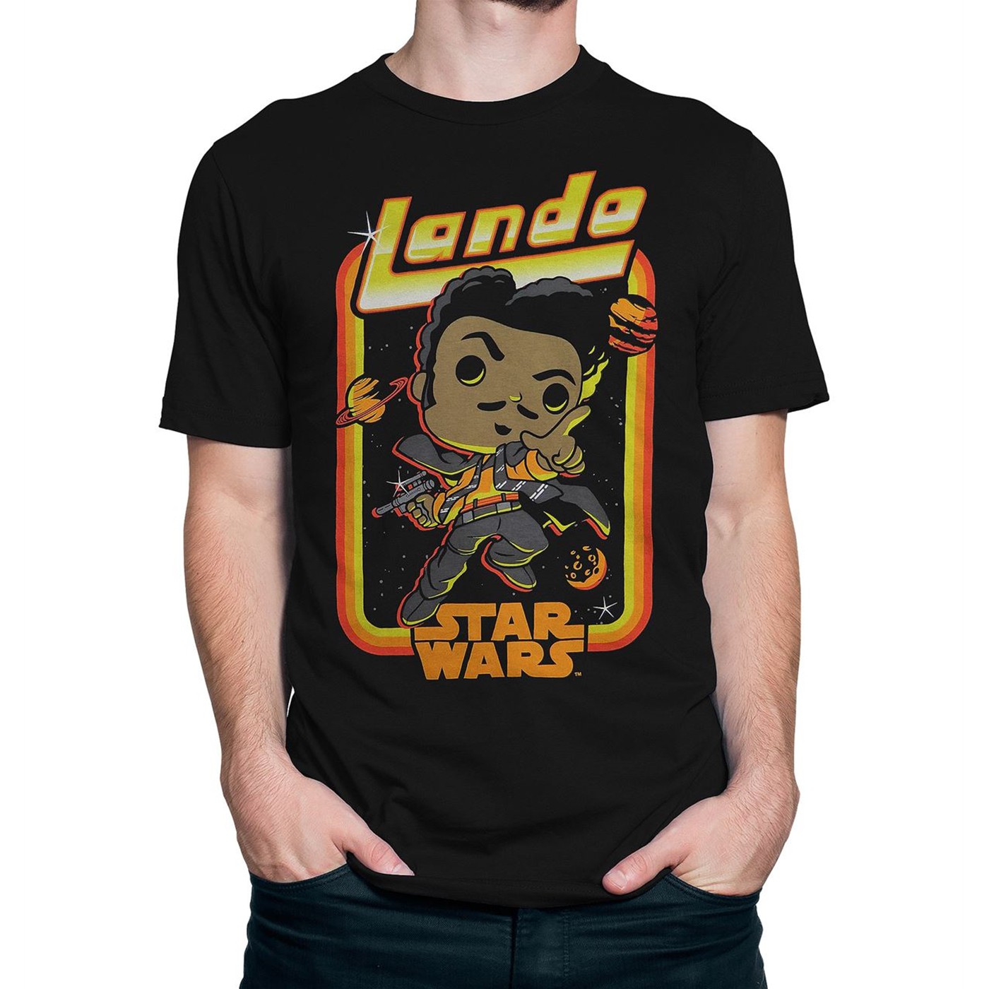 Funko Pop! Star Wars Solo Lando Men's T-Shirt, Black