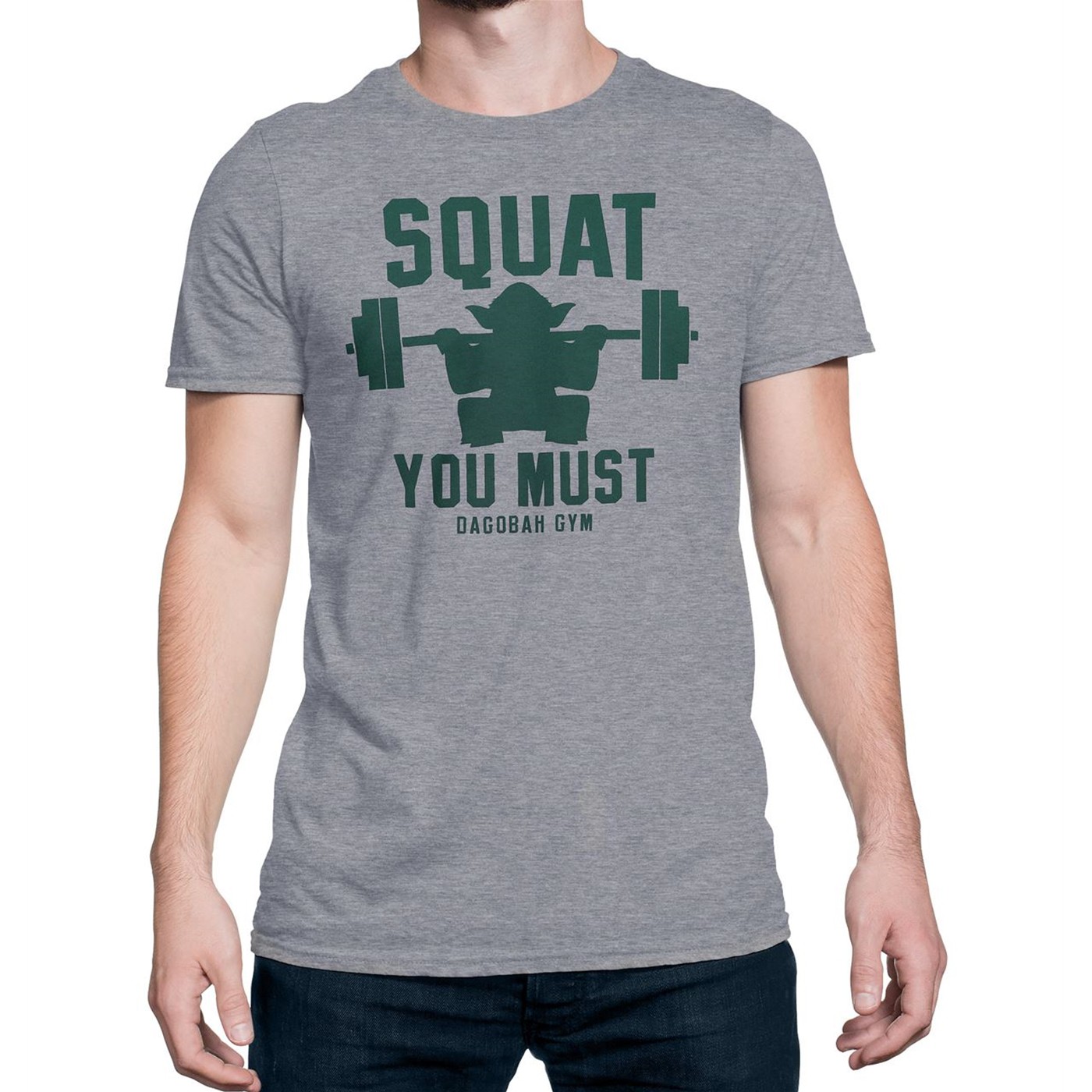 Squat You Must Men's T-Shirt, Grey