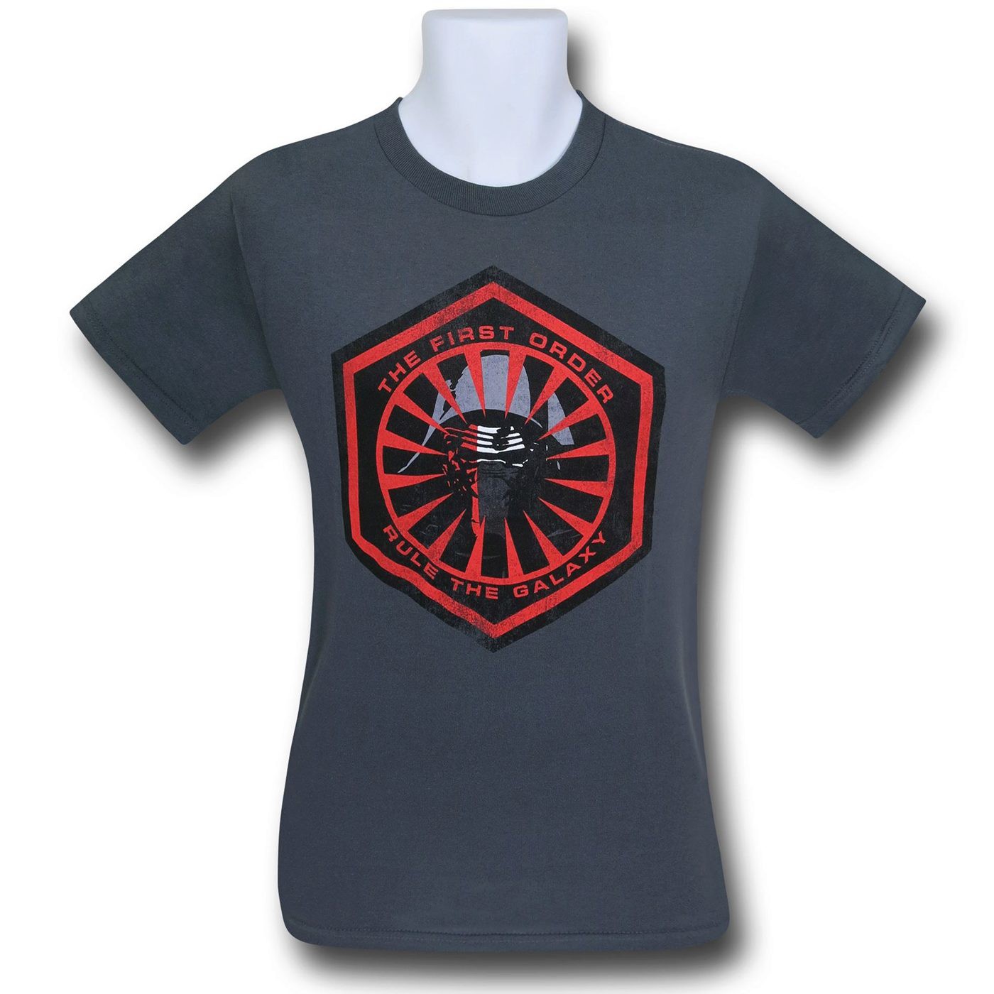 Star Wars Force Awakens First Order Symbol T-Shirt, Grey