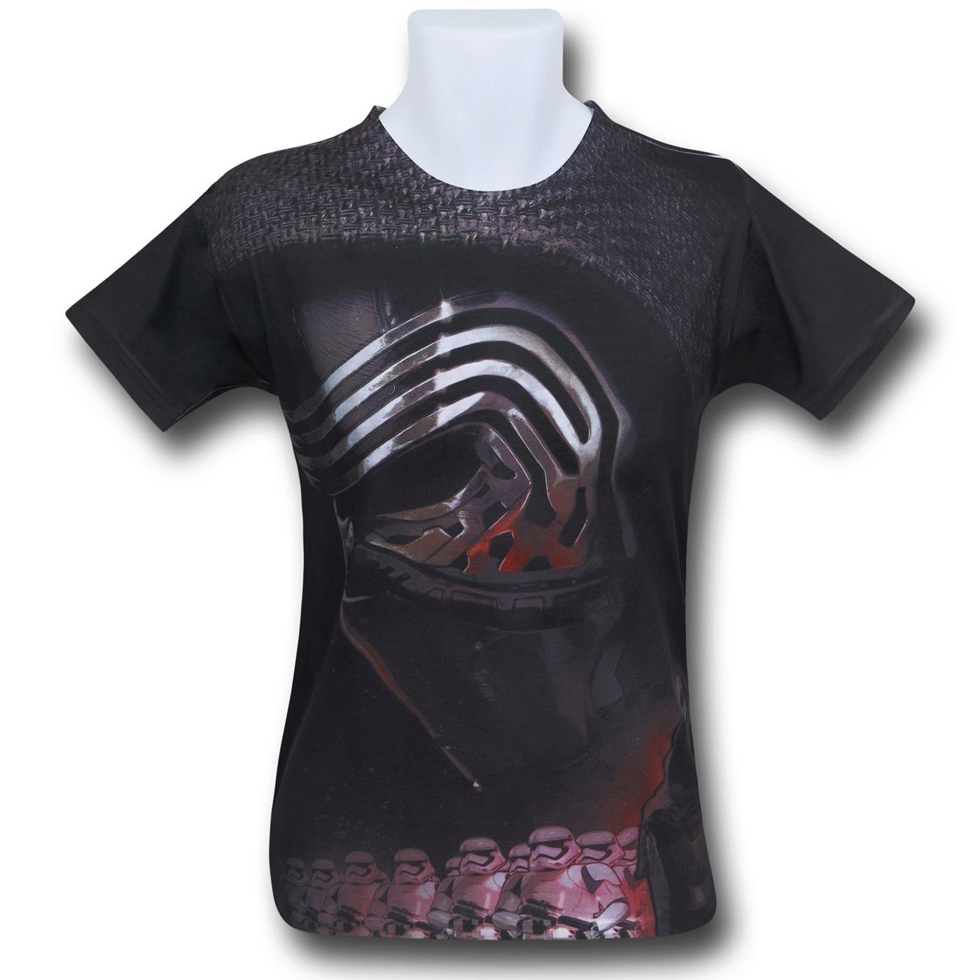 Star Wars Force Awakens Kylo Ren Sublimated T-Shirt, Black