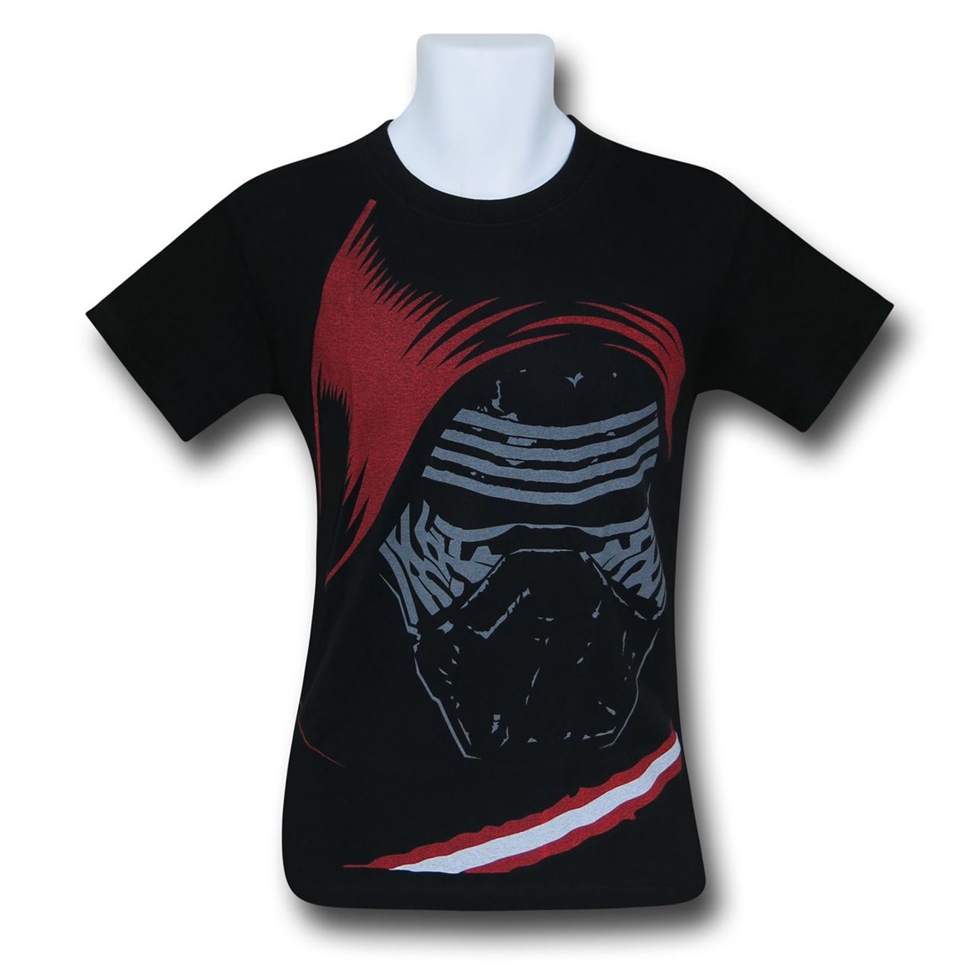 Star Wars Force Awakens Kylo Ren Big Face T-Shirt, Black