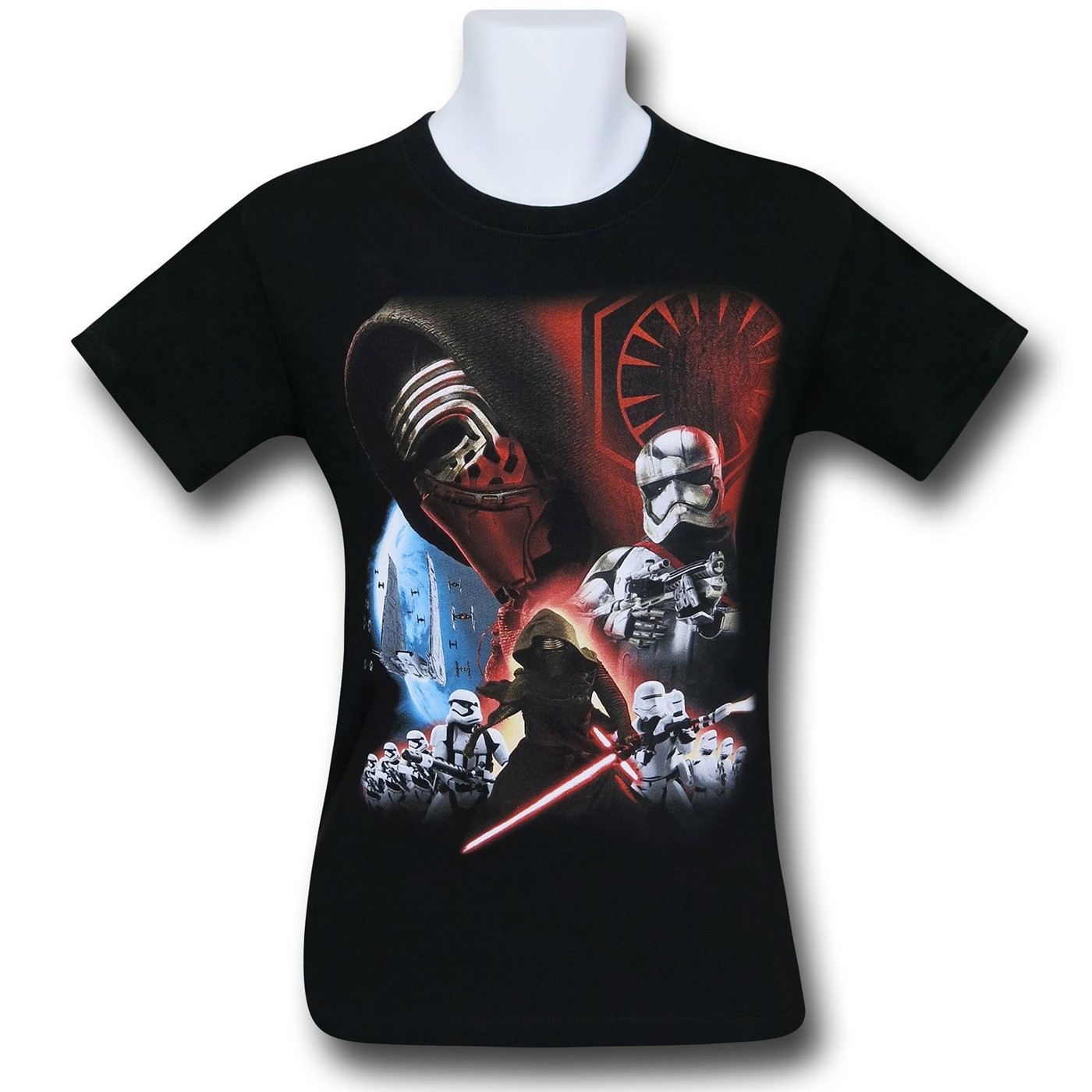 Star Wars Force Awakens Galactic Rule T-Shirt, Black