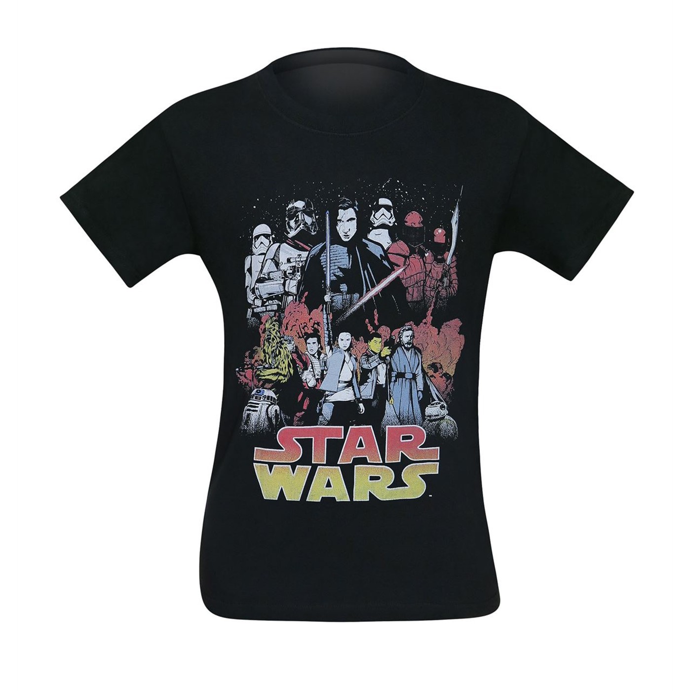 Star Wars Last Jedi Divine Journey Men's T-Shirt, Black