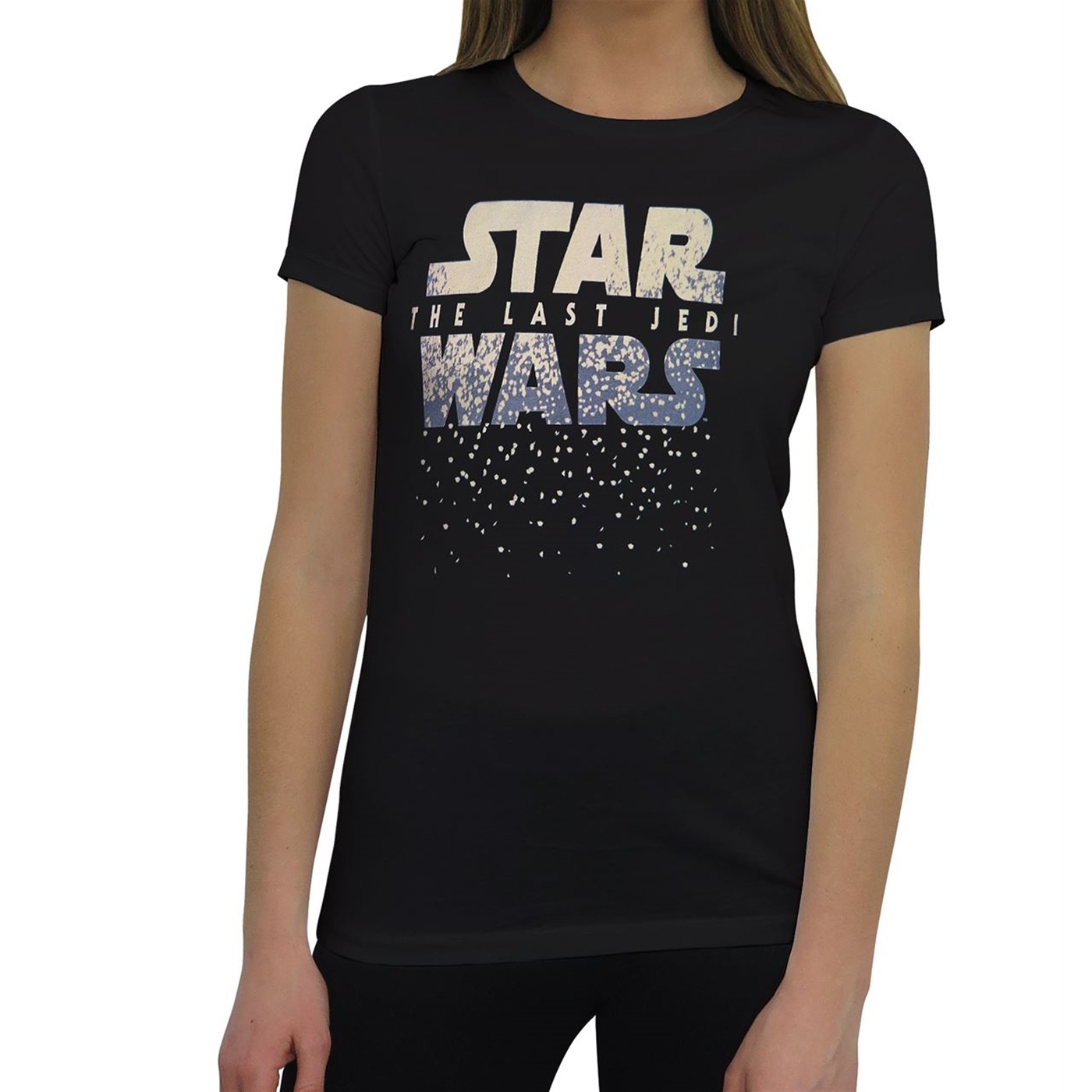 Star Wars Last Jedi Logo Women's T-Shirt, Black
