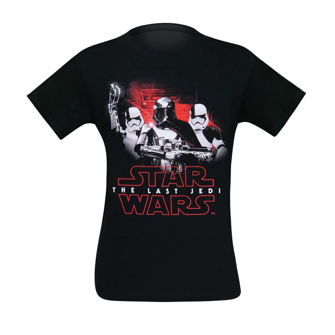 Star Wars Last Jedi Phasma & Troopers Men's T-Shirt, Black