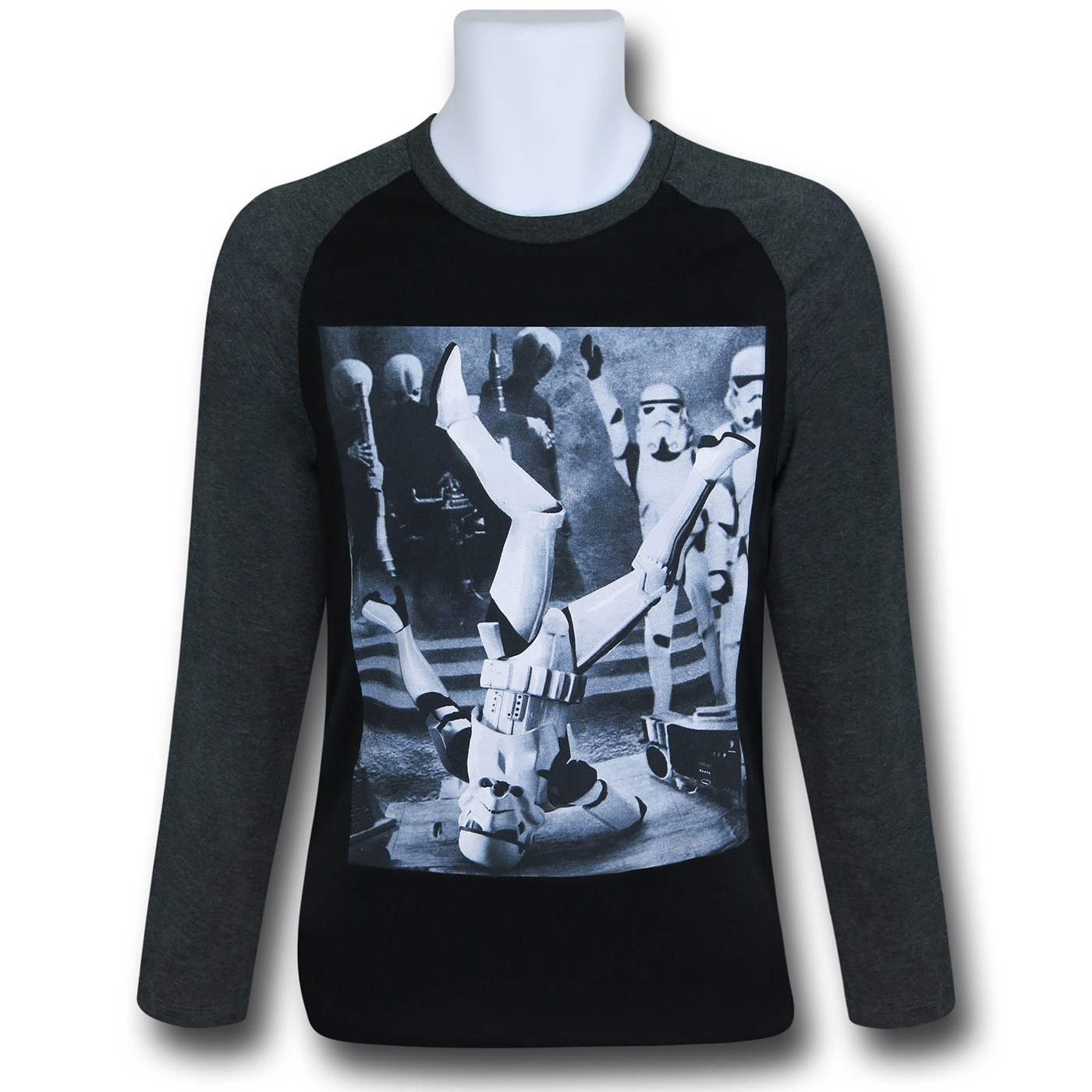 Star Wars Breakdance Trooper Baseball T-Shirt, Black