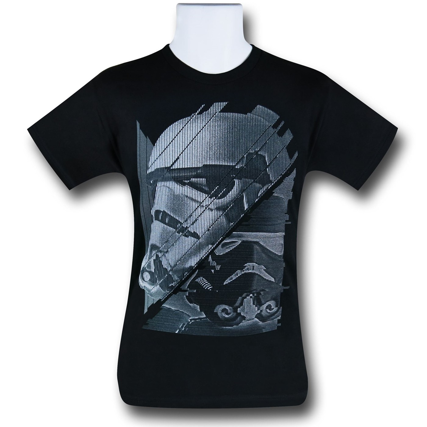 Star Wars Stormtrooper Glitch Kids T-Shirt, Black