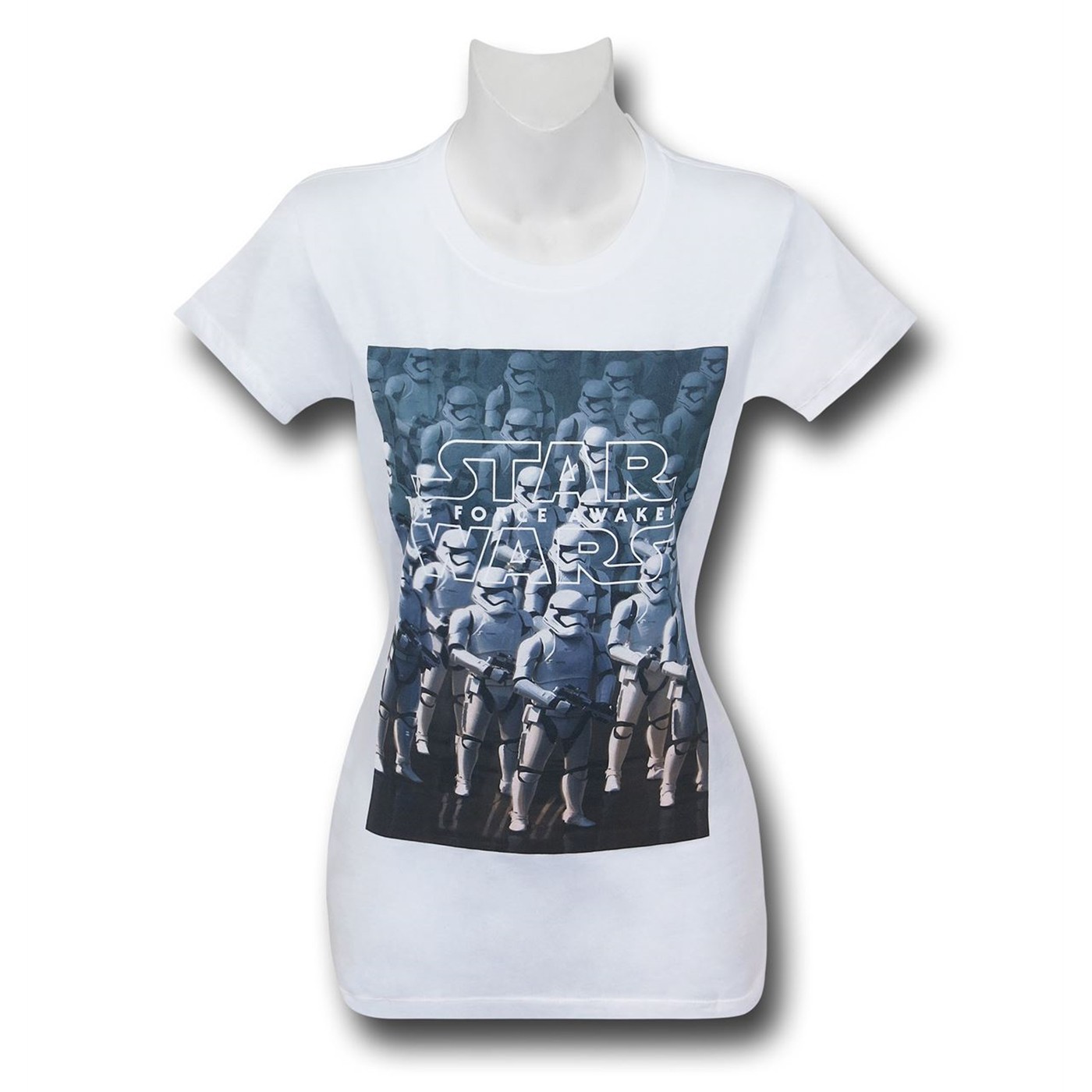 Star Wars Women's Troop Line White T-Shirt, White