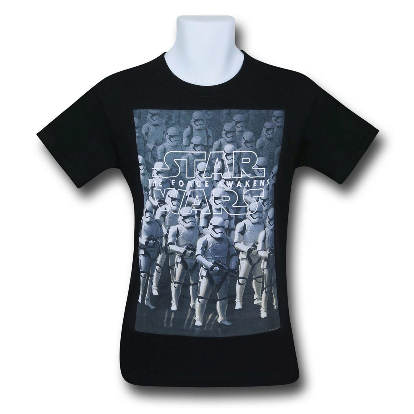 Star Wars Troop Line Black T-Shirt, Black