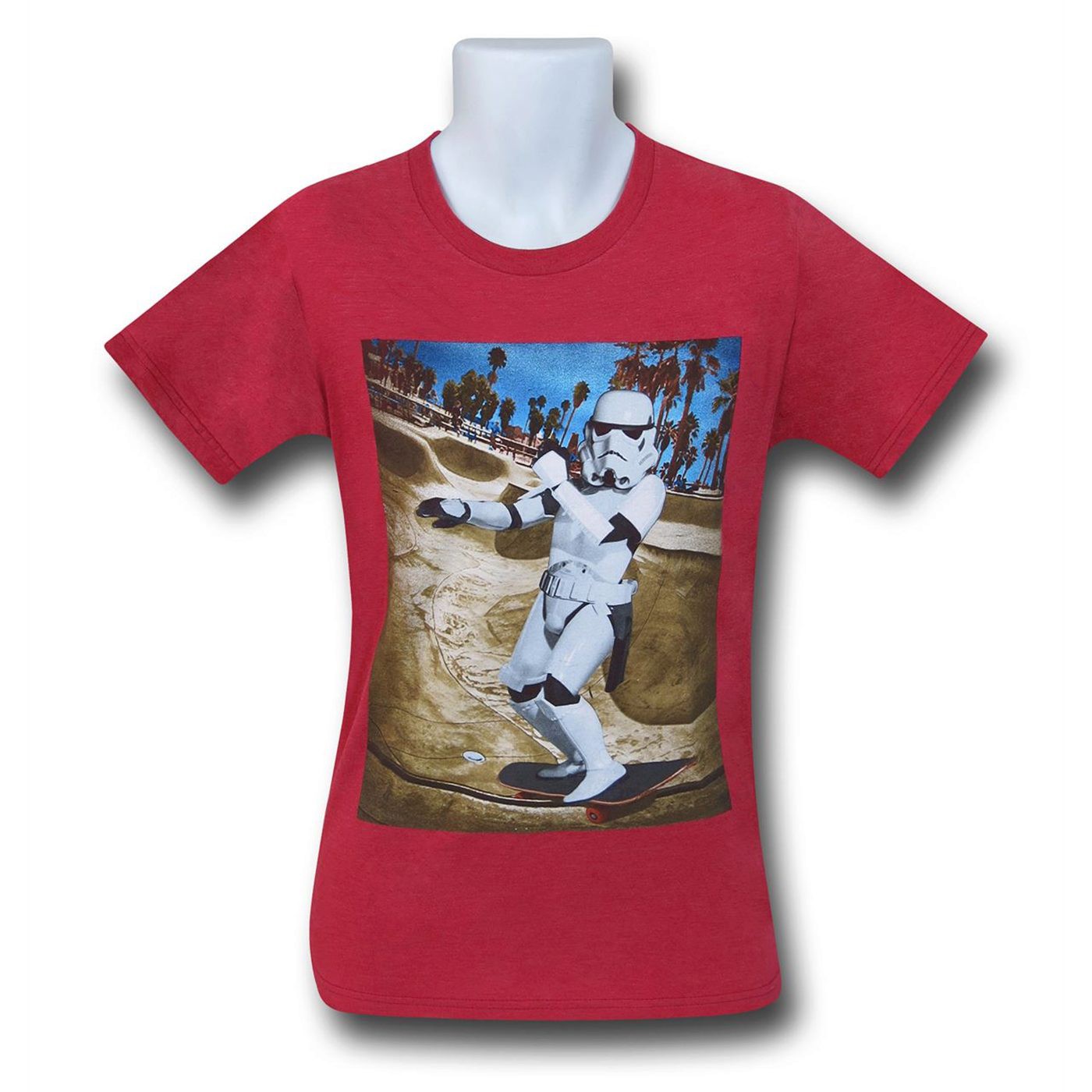 Star Wars Trooper Pool Skate Kids T-Shirt, Red