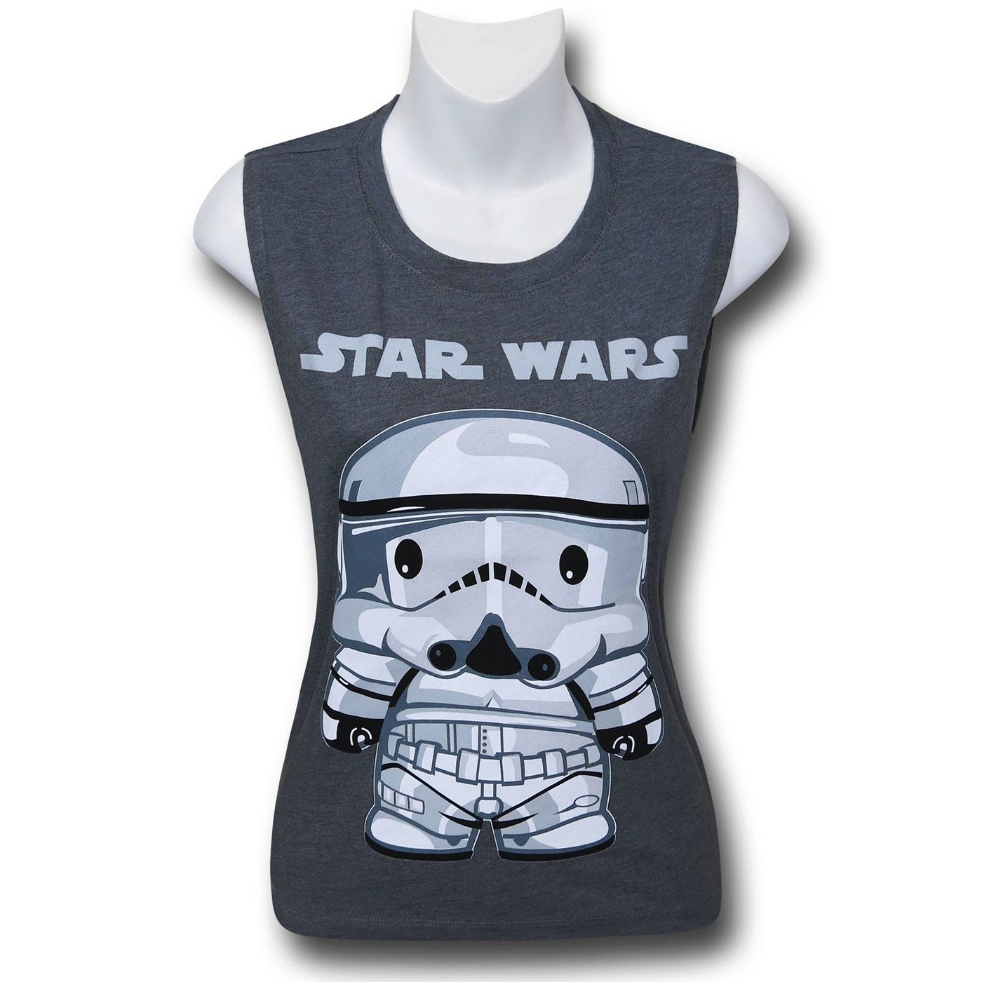Star Wars Mini Trooper Women's Sleeveless T-Shirt, Grey