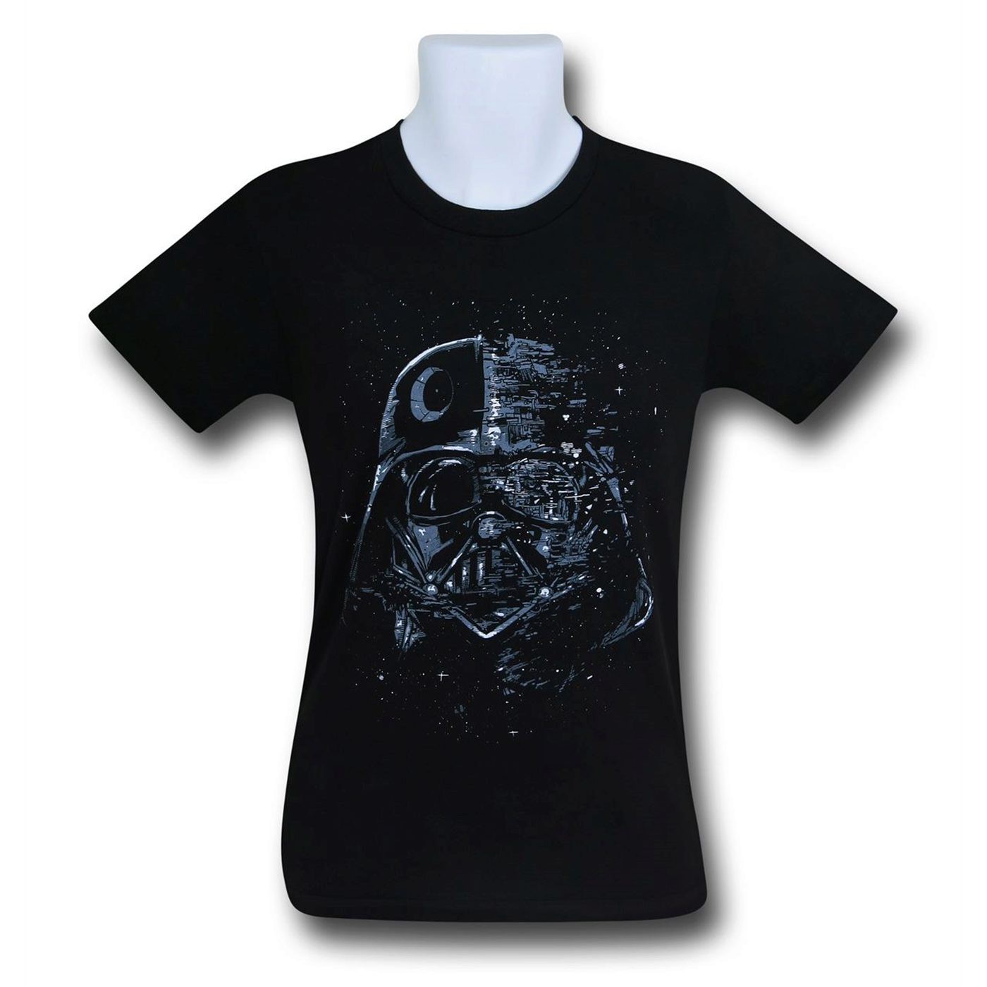 Star Wars Broken Vader Mask T-Shirt, Black