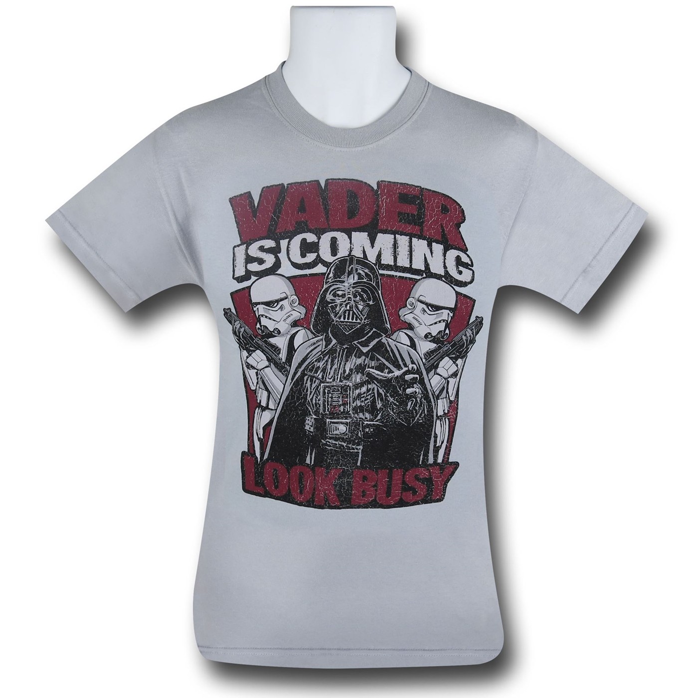 Star Wars Vader Coming Kids T-Shirt, Grey