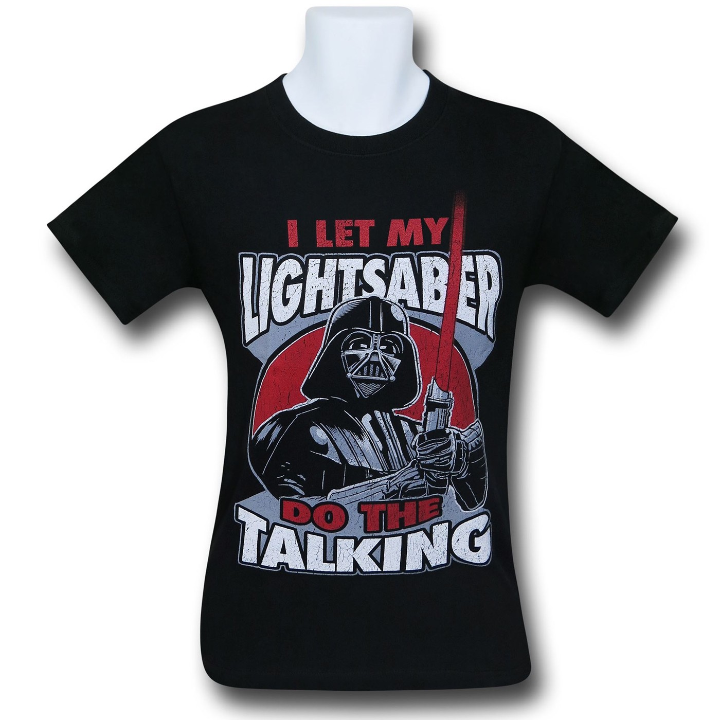 Star Wars Vader Lightsaber Talking T-Shirt, Black