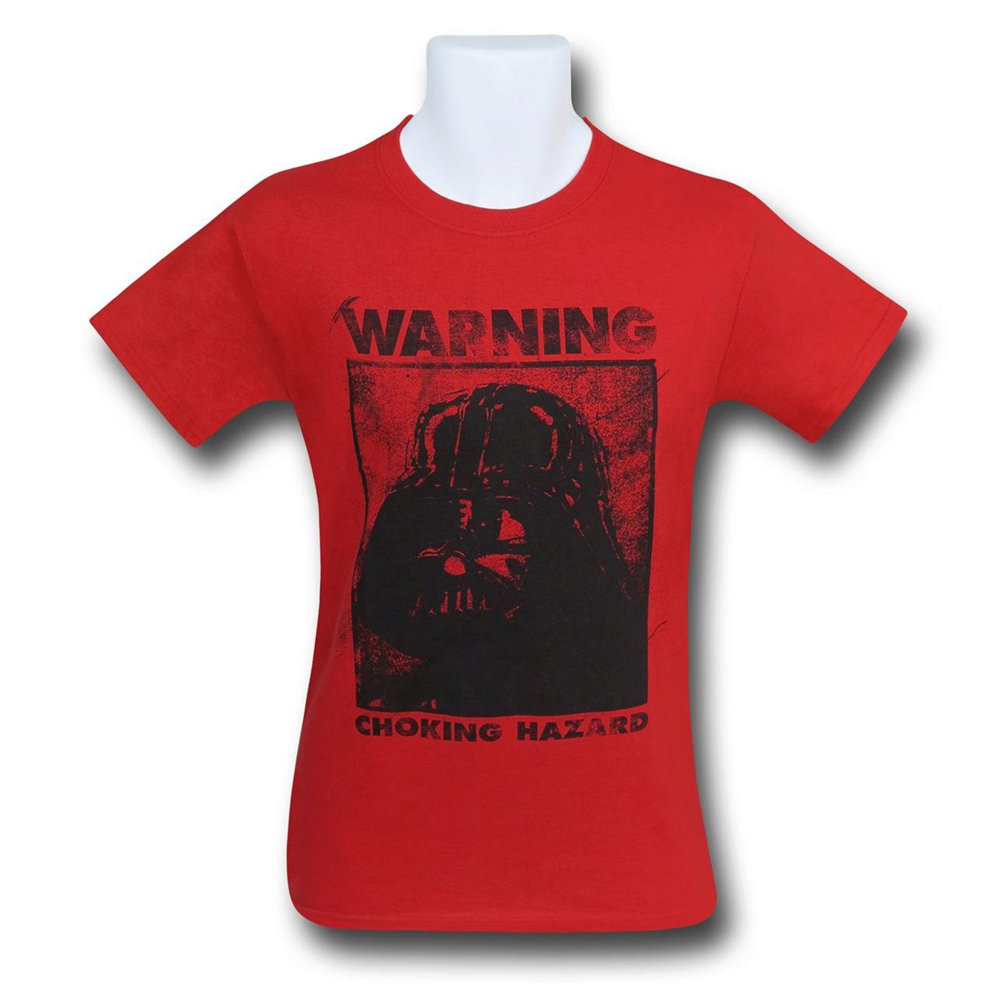 Star Wars Darth Vader Warning Men's T-Shirt, Red