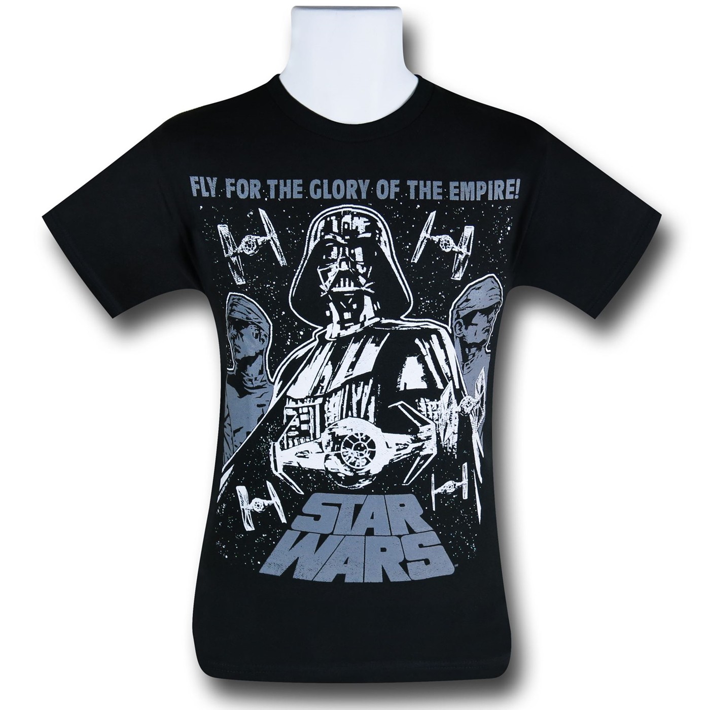 Star Wars Vader Fly Or Die T-Shirt, Black