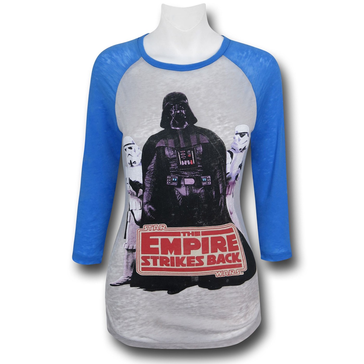 Star Wars Vader Troopers Women's Baseball T-Shirt, Grey