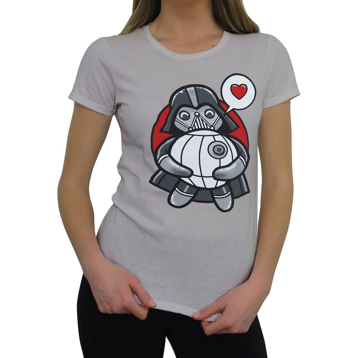 Star Wars Kawaii Vader Hug Women's T-Shirt, Grey