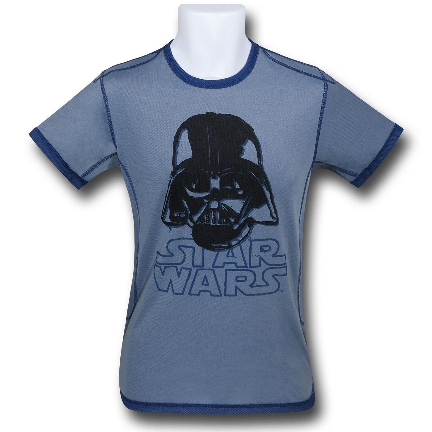 Star Wars Vader Polymesh Kids T-Shirt, Grey
