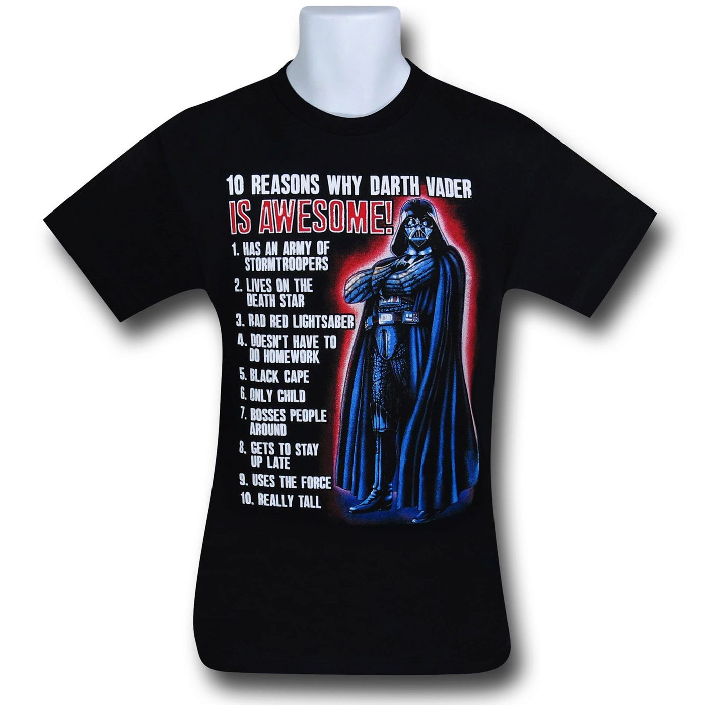 Star Wars Vader 10 Reasons Kids T-Shirt, Black
