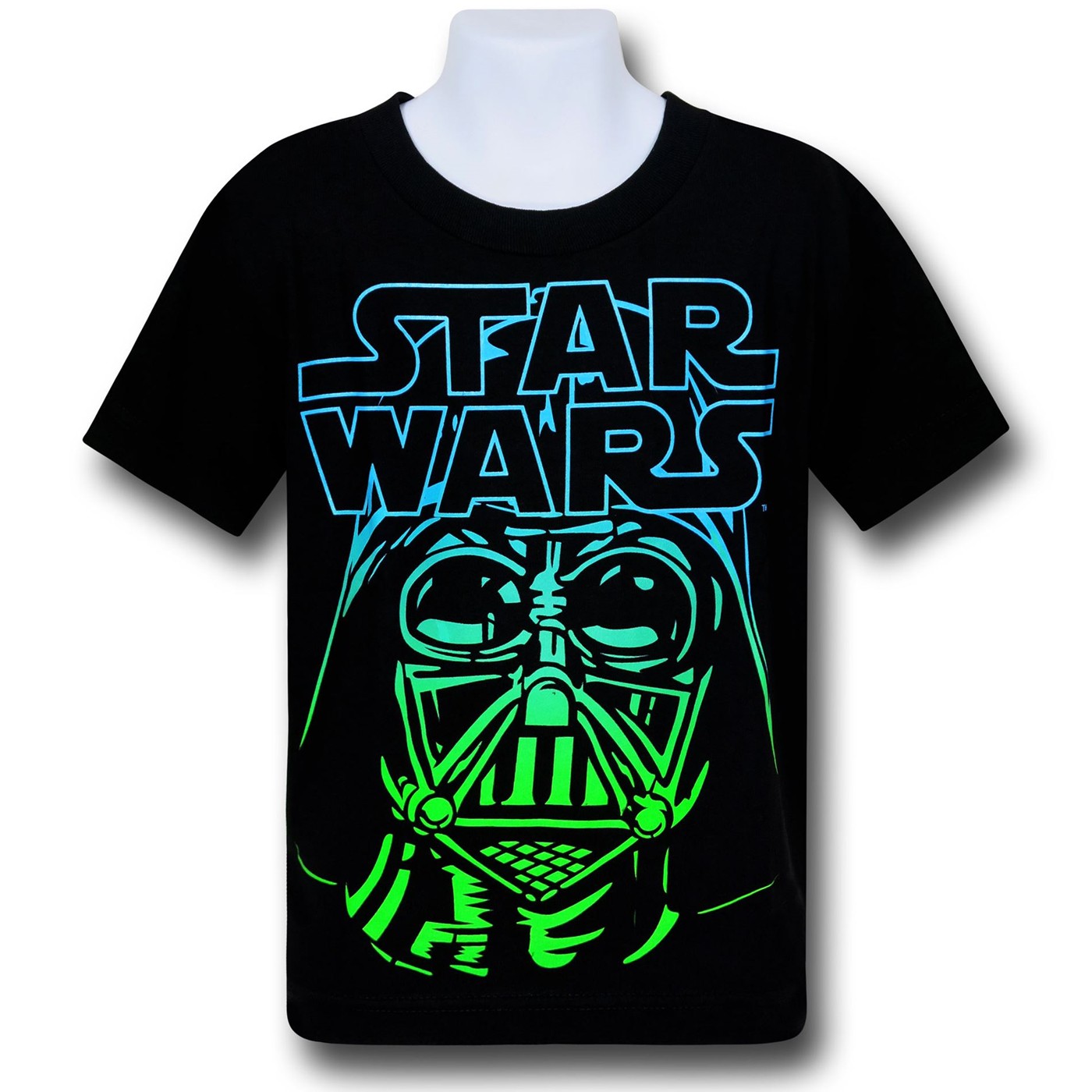 Star Wars Vader Night Vision Kids T-Shirt, Black