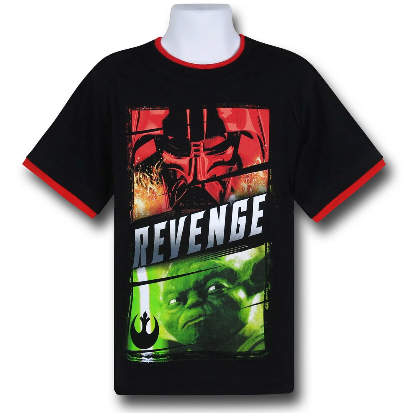 Star Wars Vader & Yoda Revenge Kids T-Shirt, Black