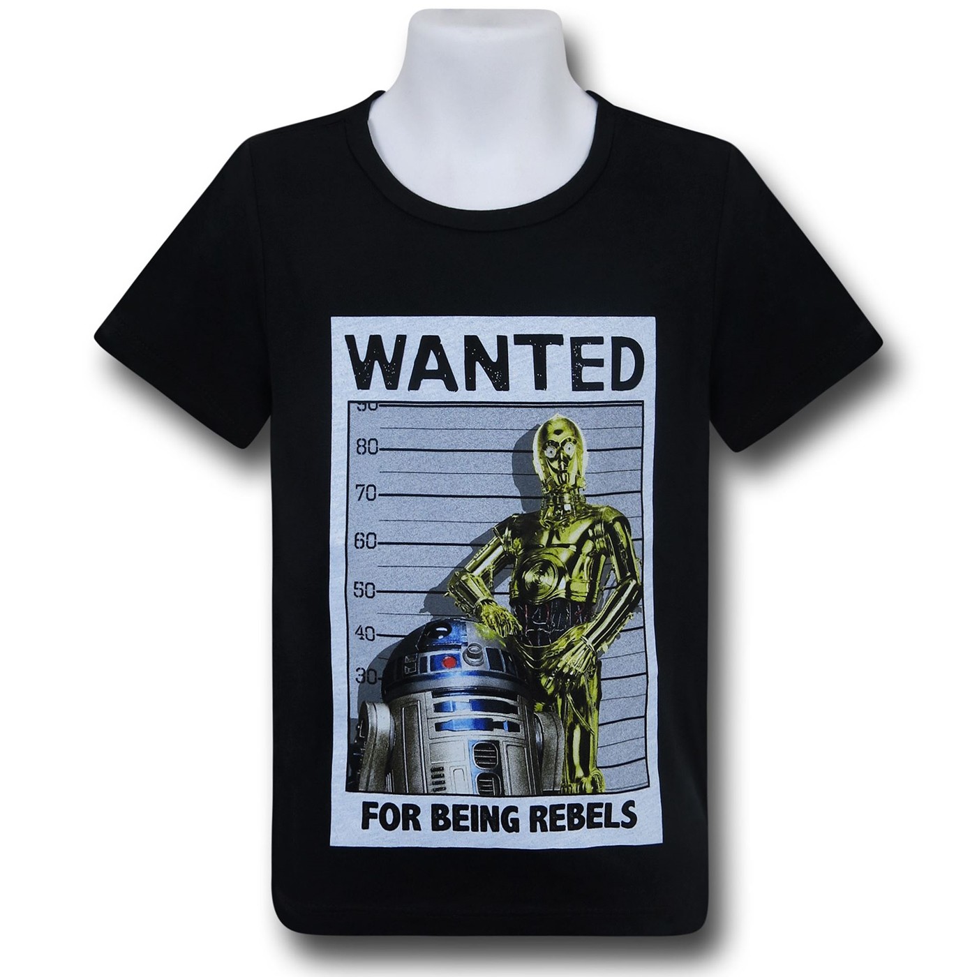 Star Wars Droid Wanted Poster Kids T-Shirt, Black