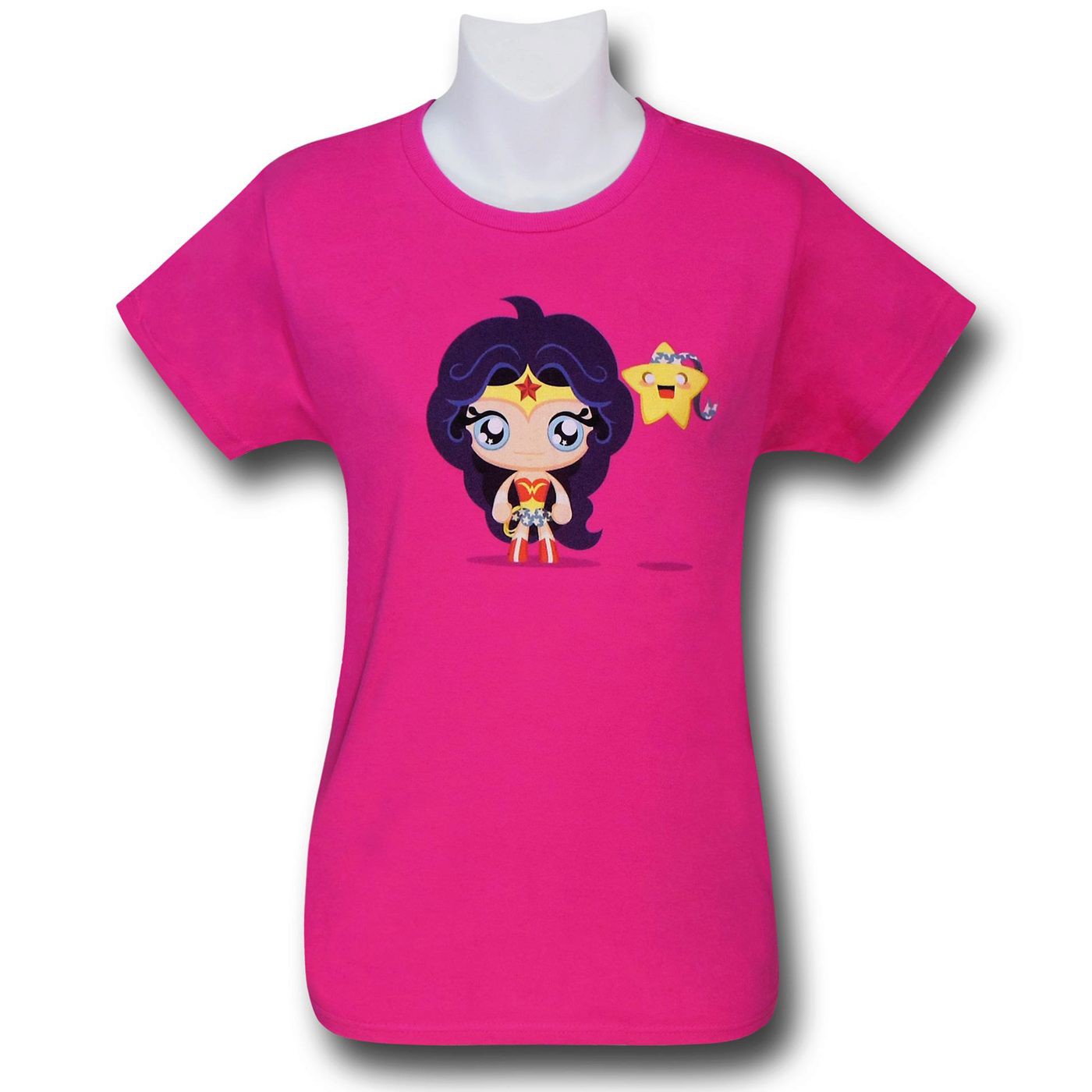 Wonder Woman Cute Star Women's T-Shirt, Pink