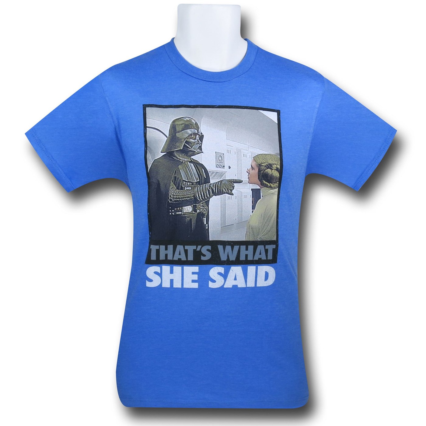 Star Wars What She Said 30 Single T-Shirt, Blue