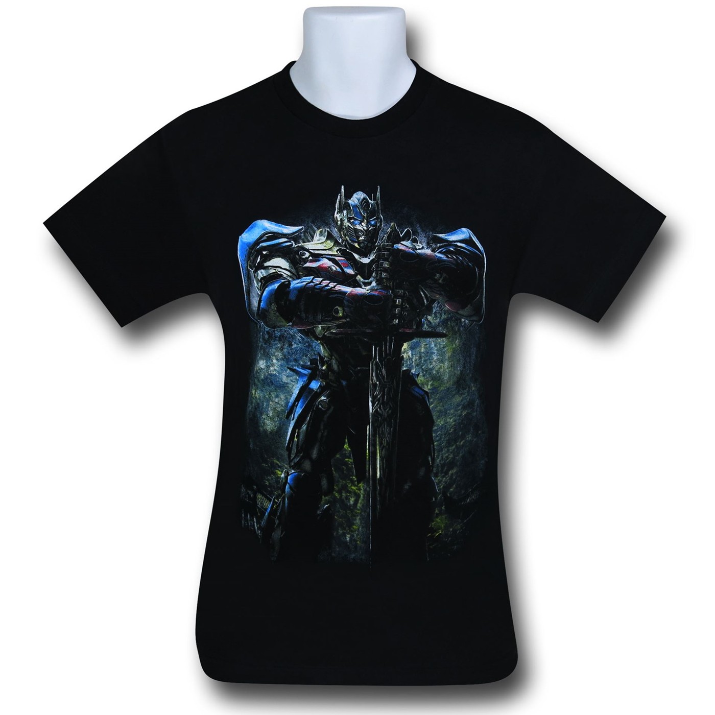 Transformers 4 Optimus Prime With Sword T-Shirt, Black