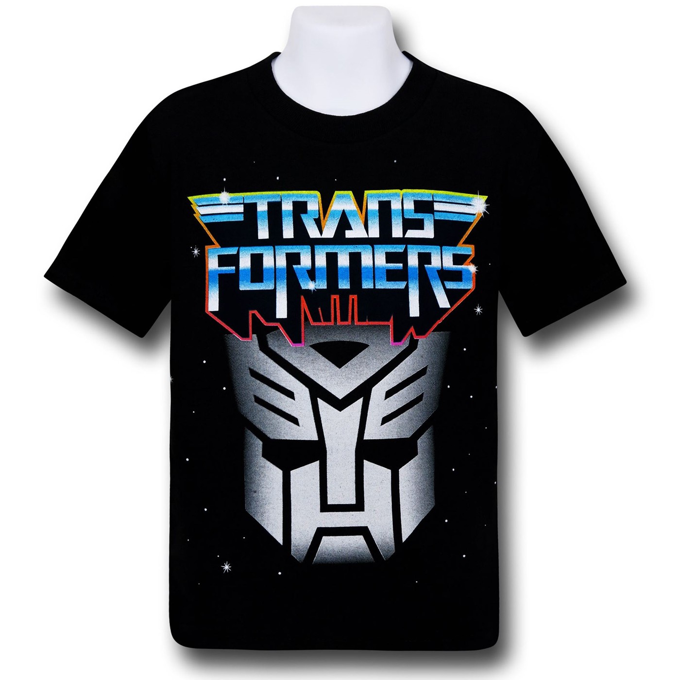 Transformers Autobot Metal Kids T-Shirt, Black