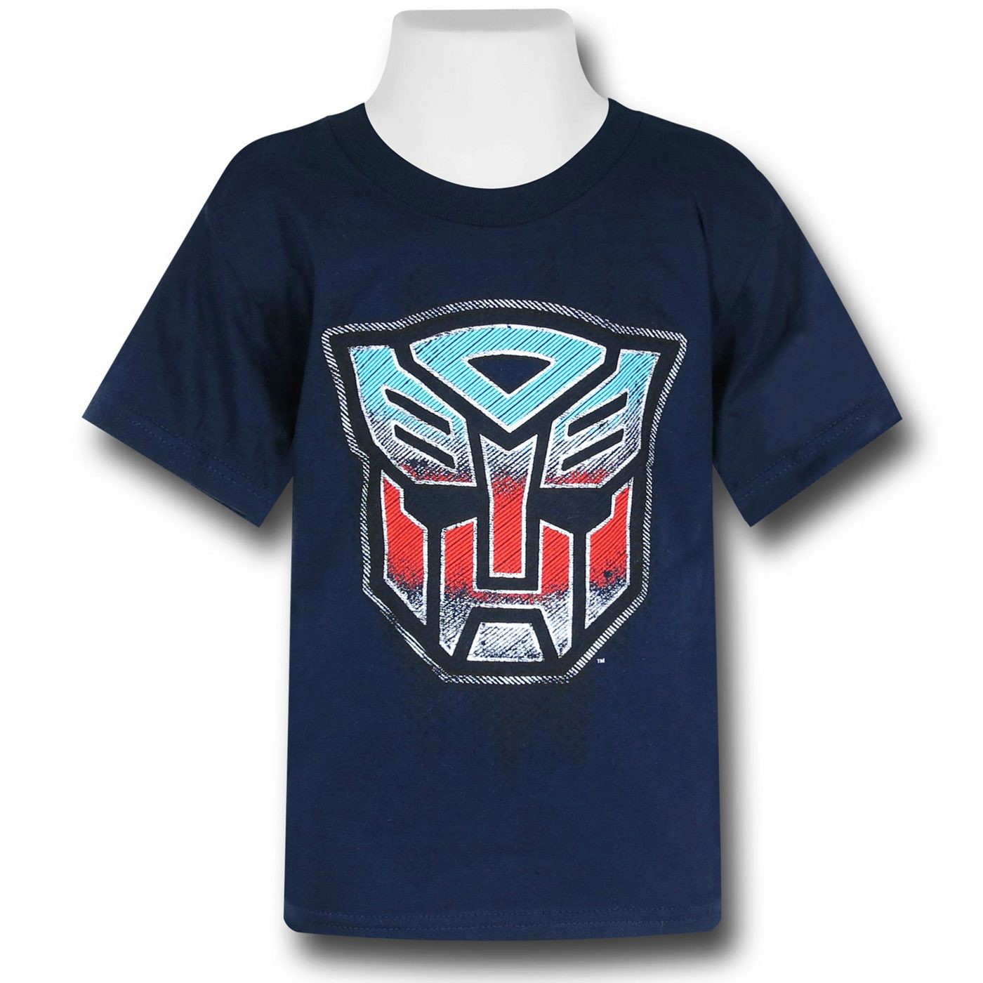 Transformers Autobot Rolled Out Symbol Kids T-Shirt, Blue
