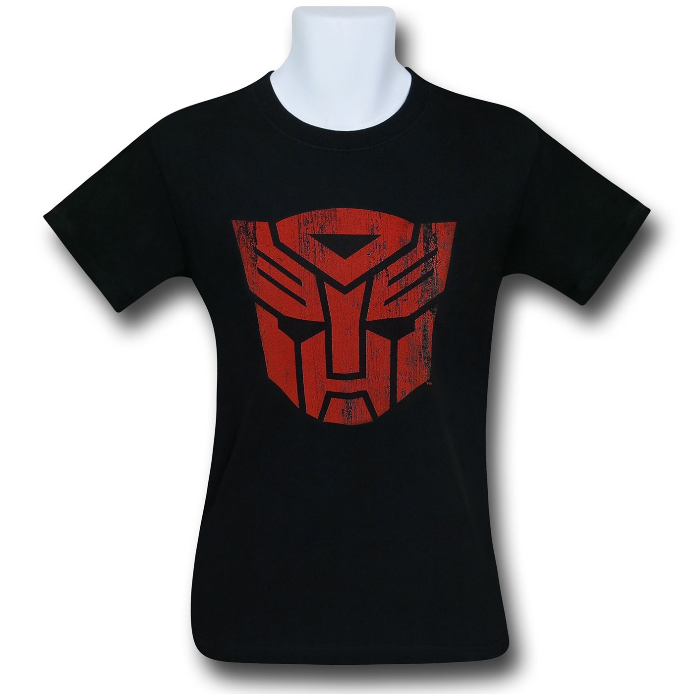 Transformers Autobot Distressed Symbol Black T-Shirt, Black