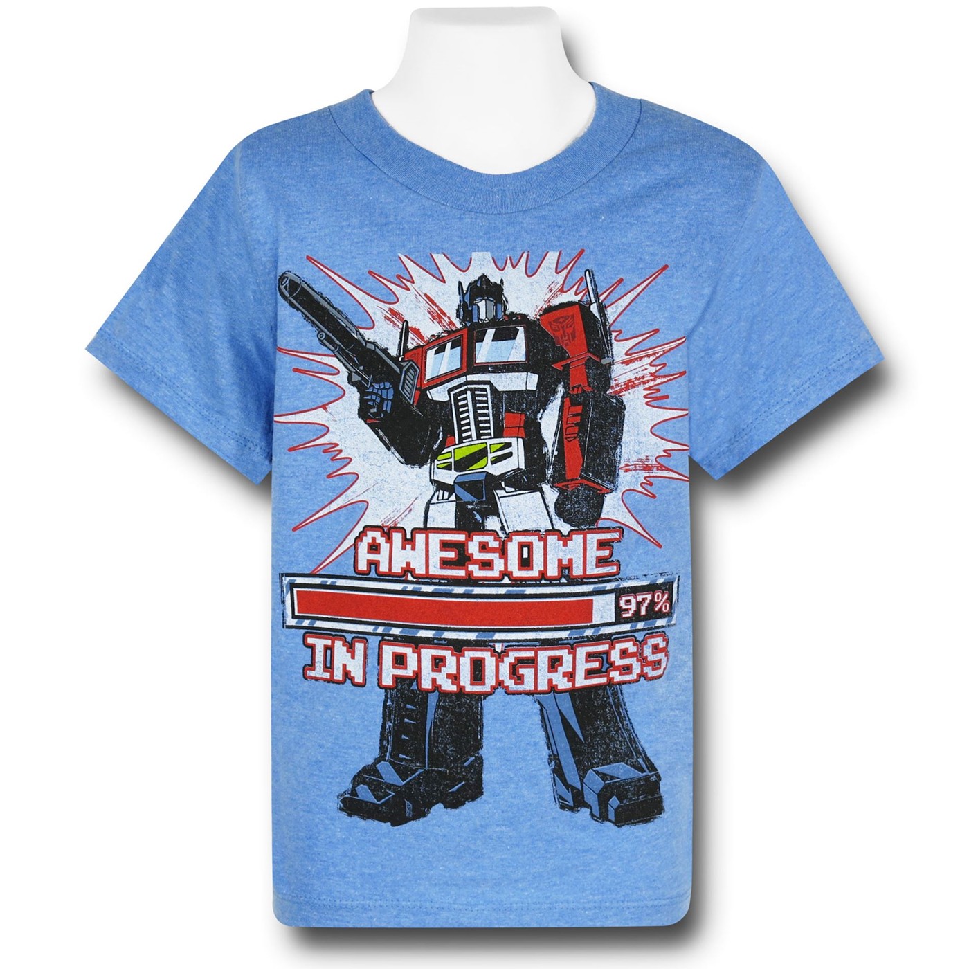 Transformers In Progress Kid's T-Shirt, Blue