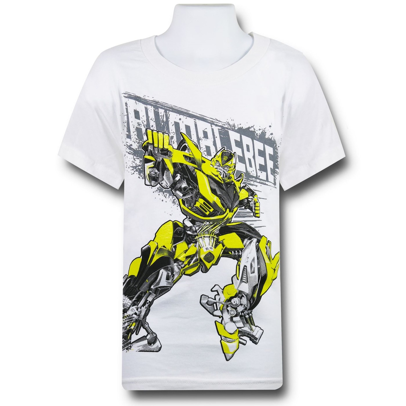 Transformers 4 Bumblebee Stance White Kid's T-Shirt, White