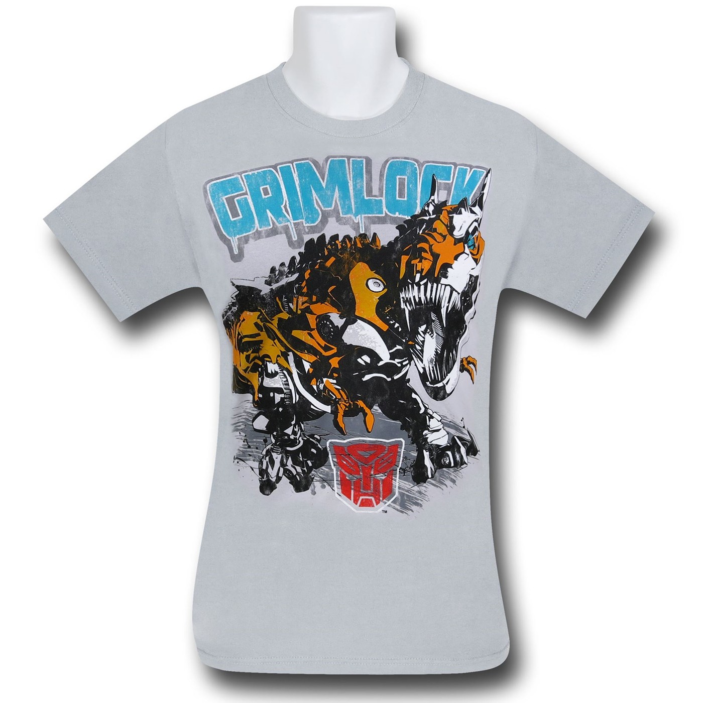 Transformers 4 Grimlock on Grey Kids T-Shirt, Grey